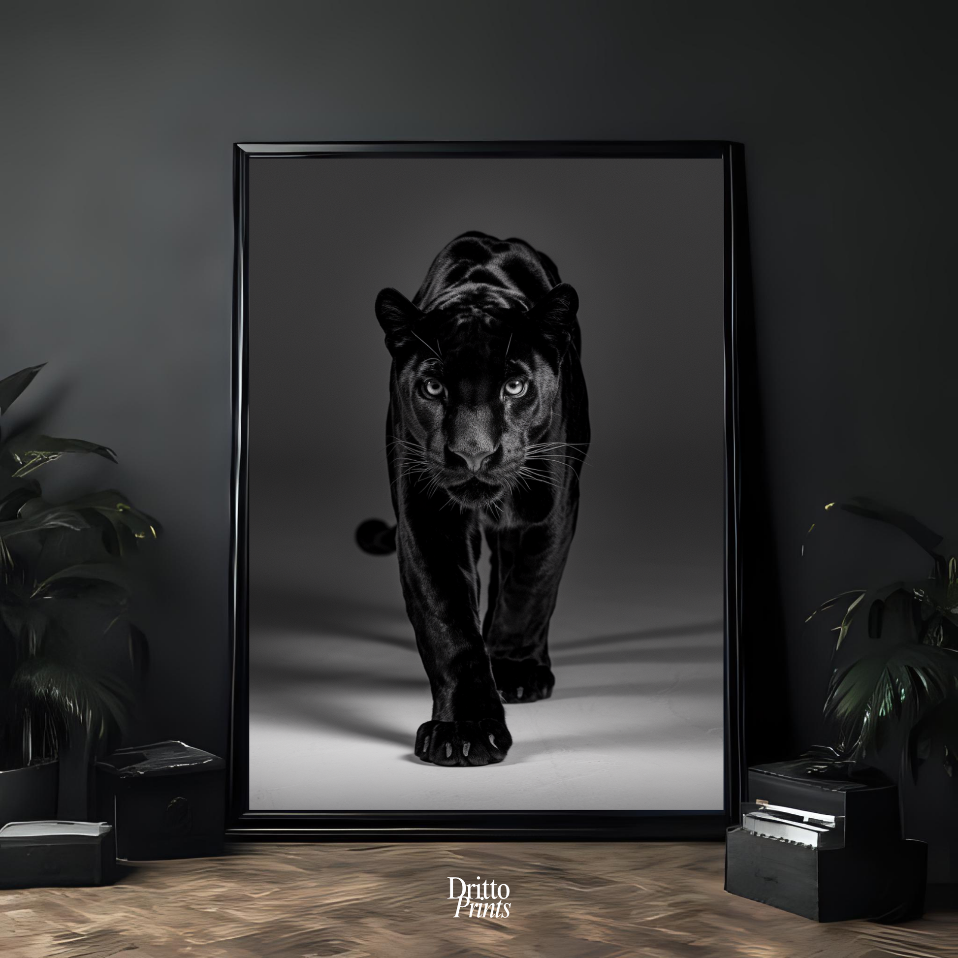 (FD7) Eyes of the Hunt - Framed matte paper poster