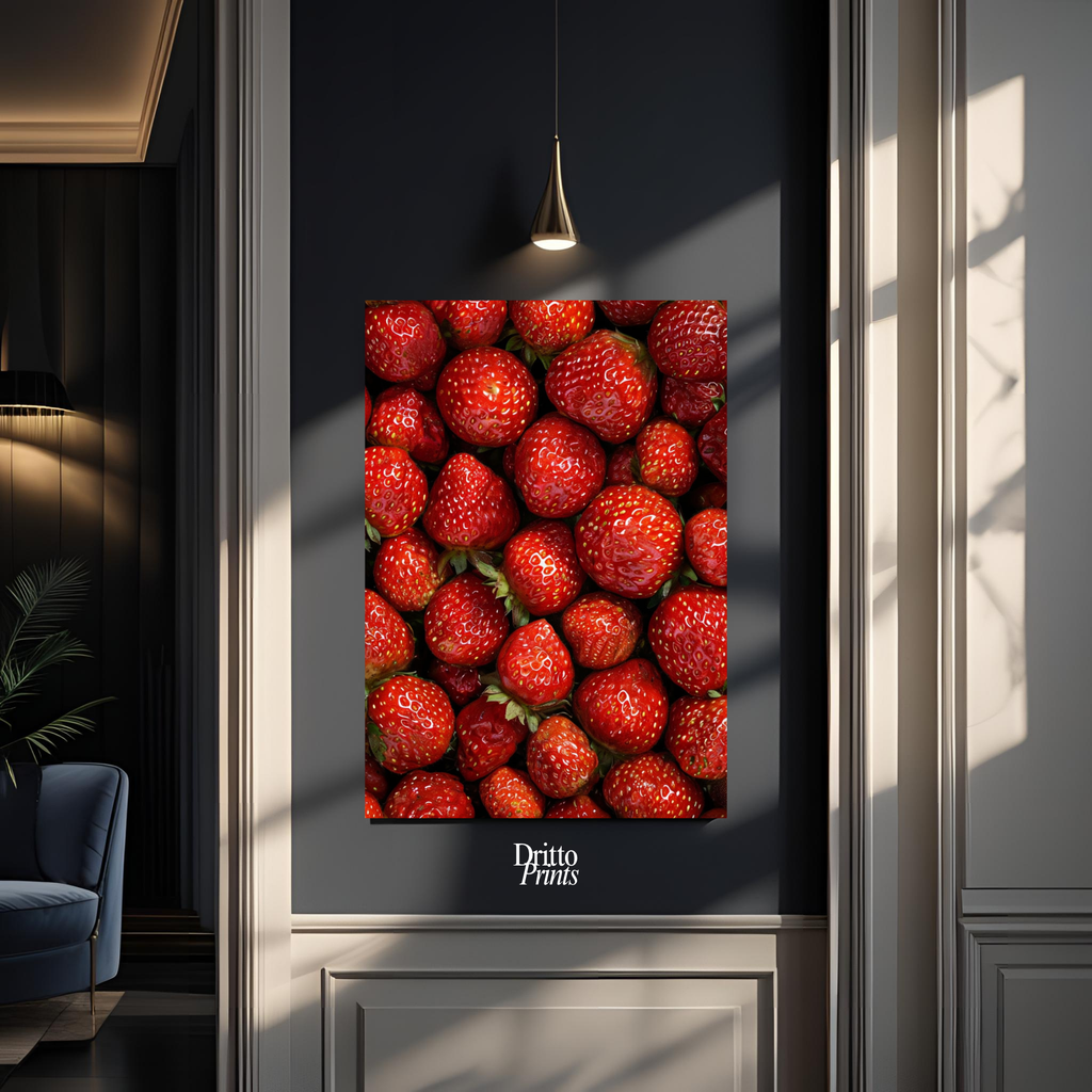 (PD5) The Strawberry Wall Taste of Summer - Poster