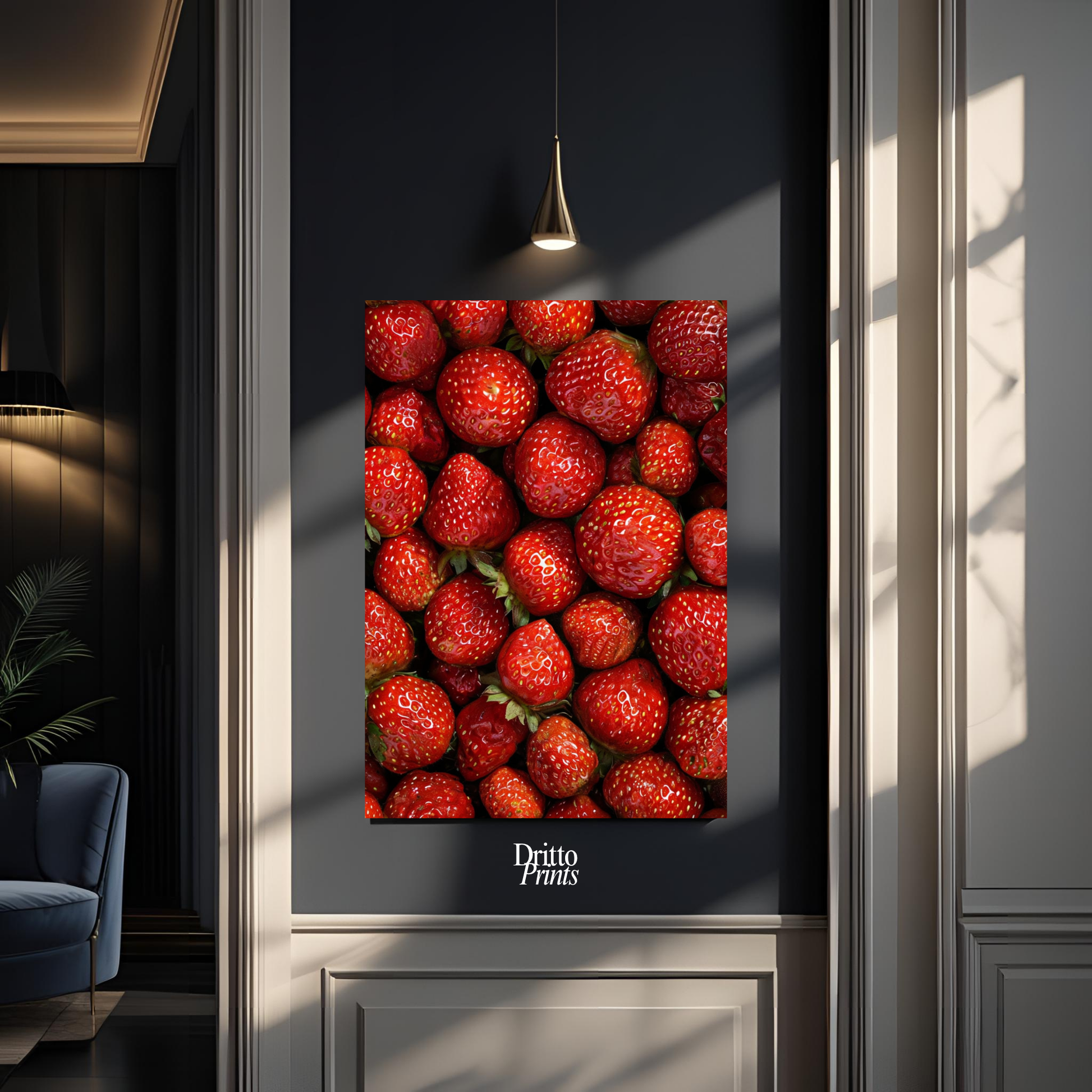 (PD5) The Strawberry Wall Taste of Summer - Poster