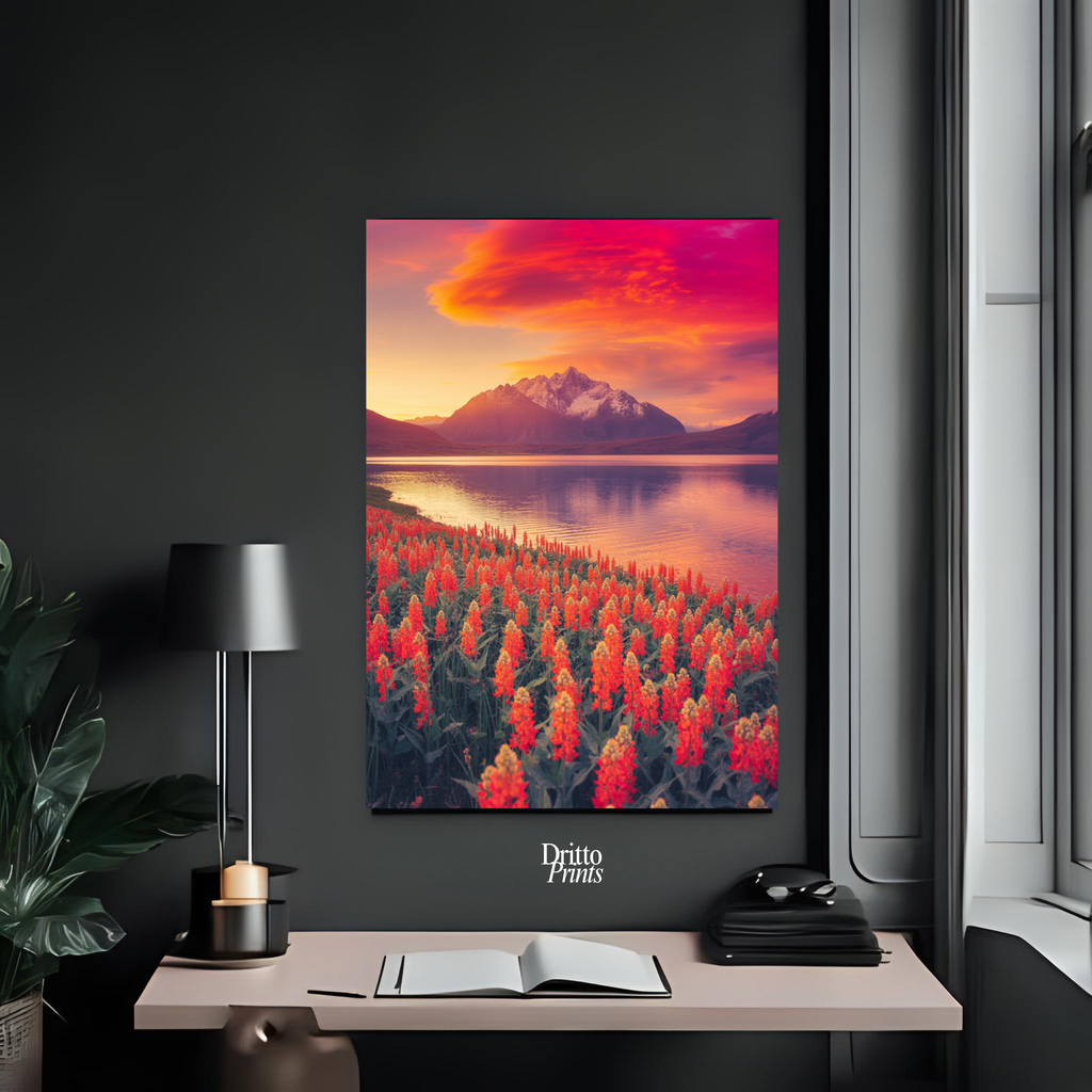 (CF3) Golden Hour Symphony - Framed canvas
