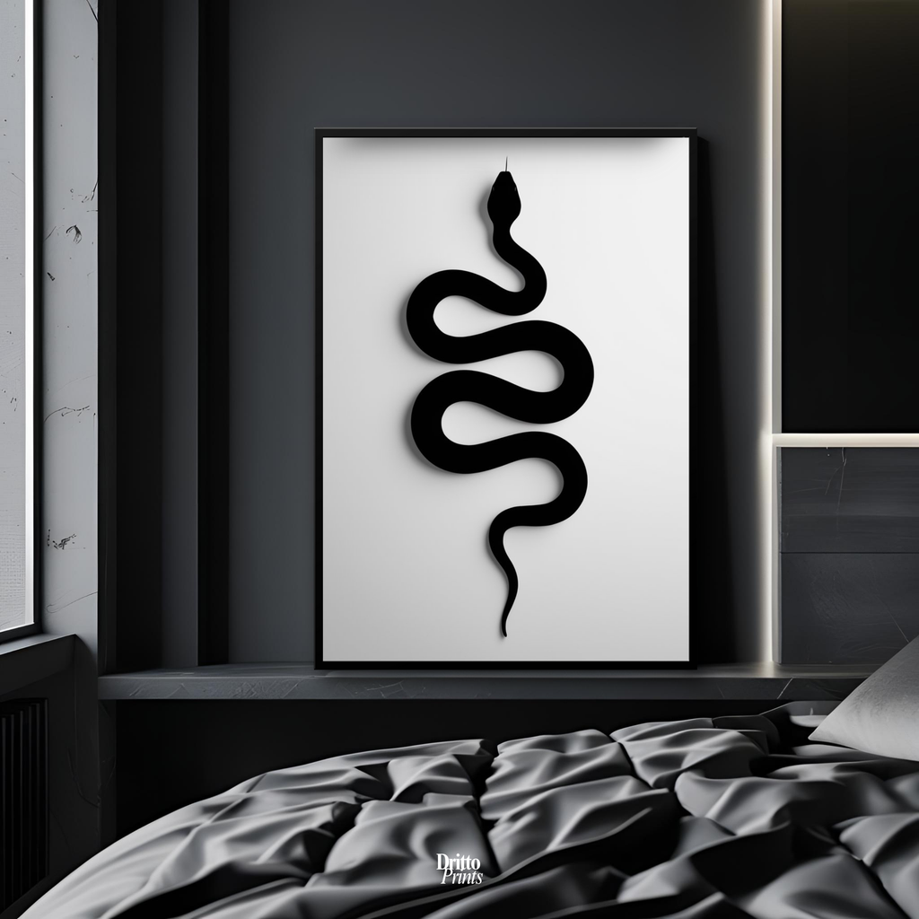 (FD34) Serpent Grace - Framed matte paper poster