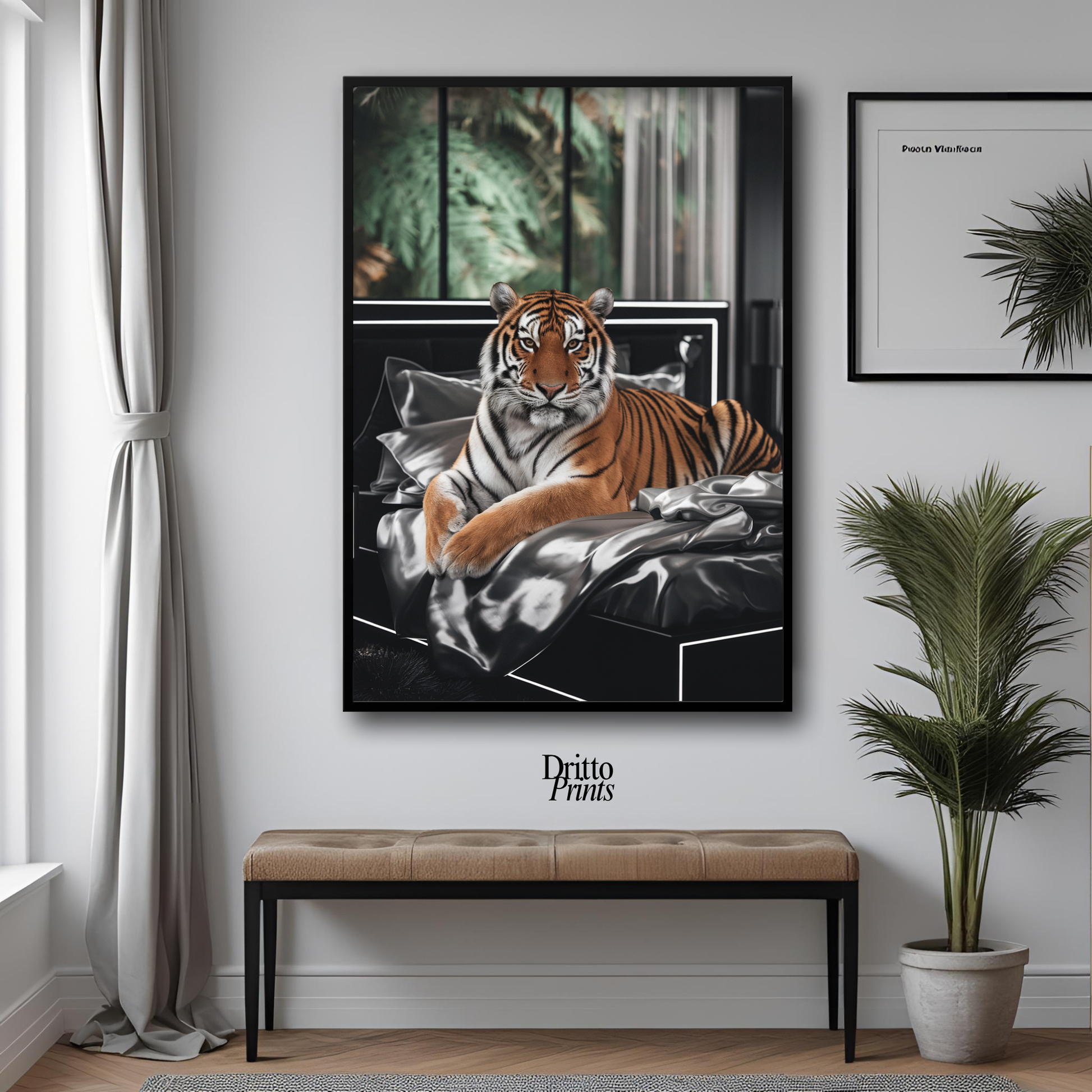 (FD3) A Majestic Tiger Luxe - Framed matte paper poster
