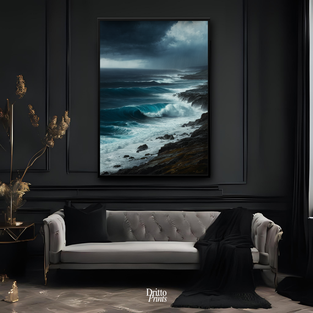 (FD17) Where the Rain Begins - Framed matte paper poster