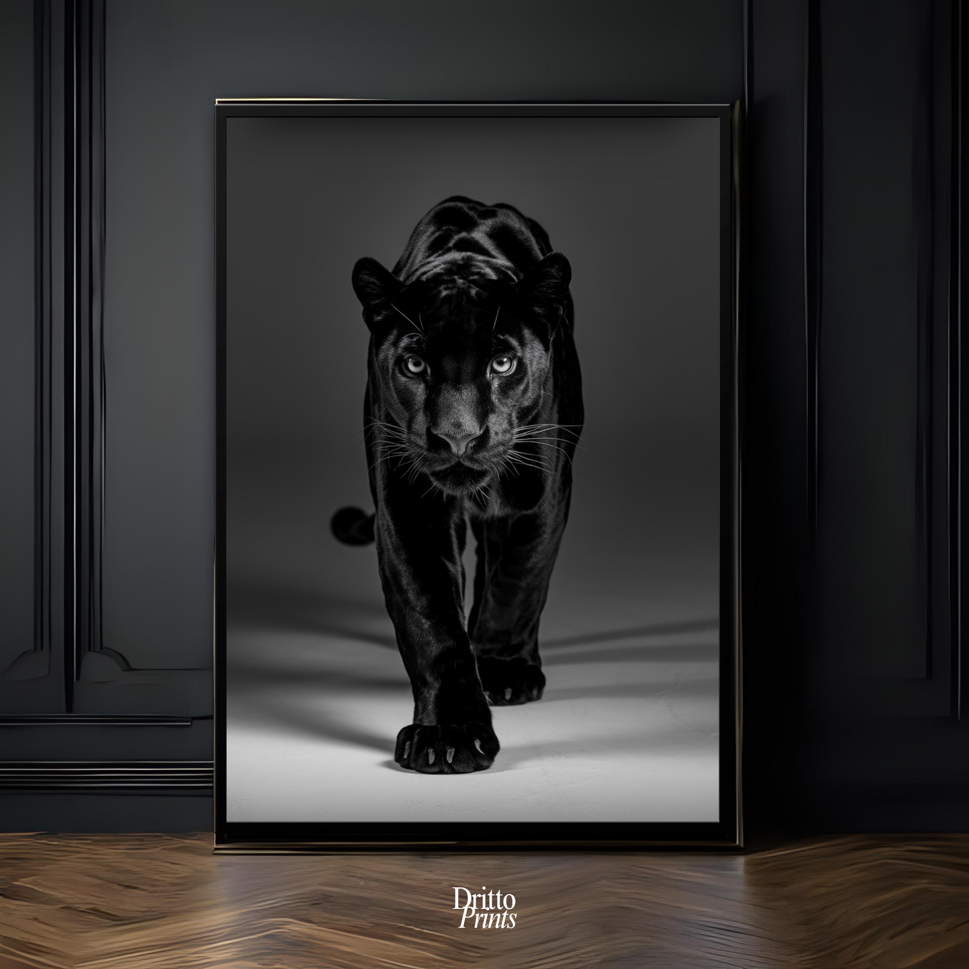 (FD7) Eyes of the Hunt - Framed matte paper poster
