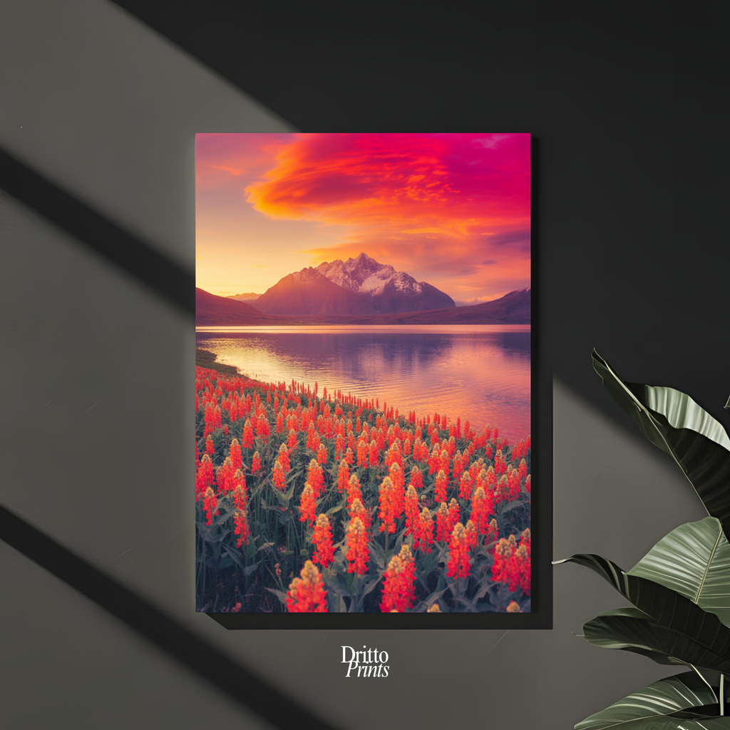 (CF3) Golden Hour Symphony - Framed canvas