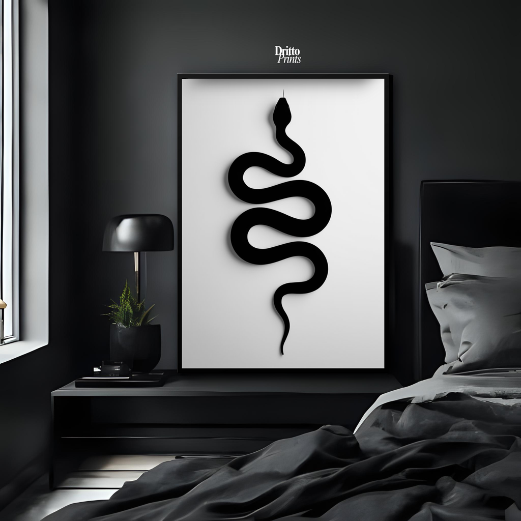 (FD34) Serpent Grace - Framed matte paper poster