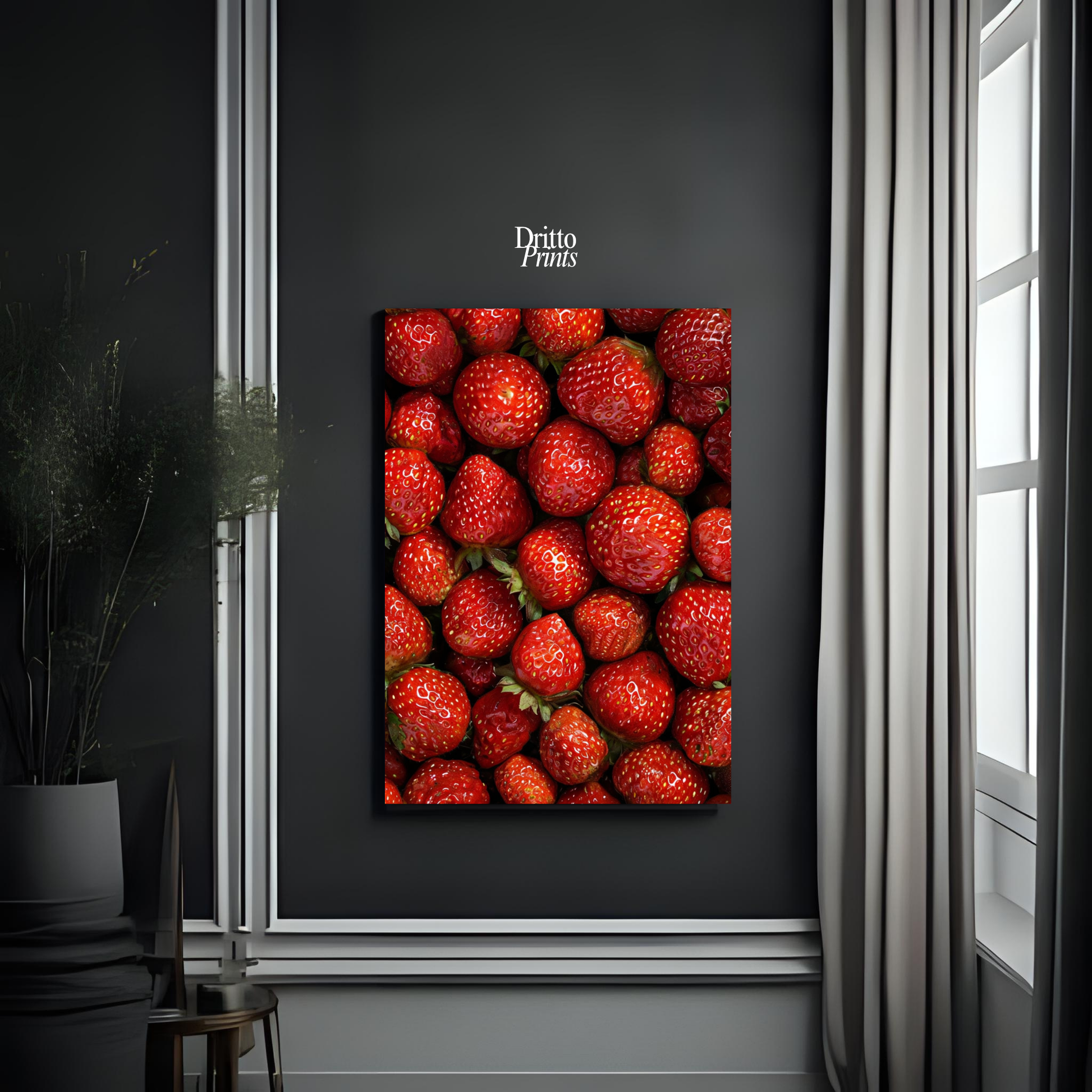 (PD5) The Strawberry Wall Taste of Summer - Poster