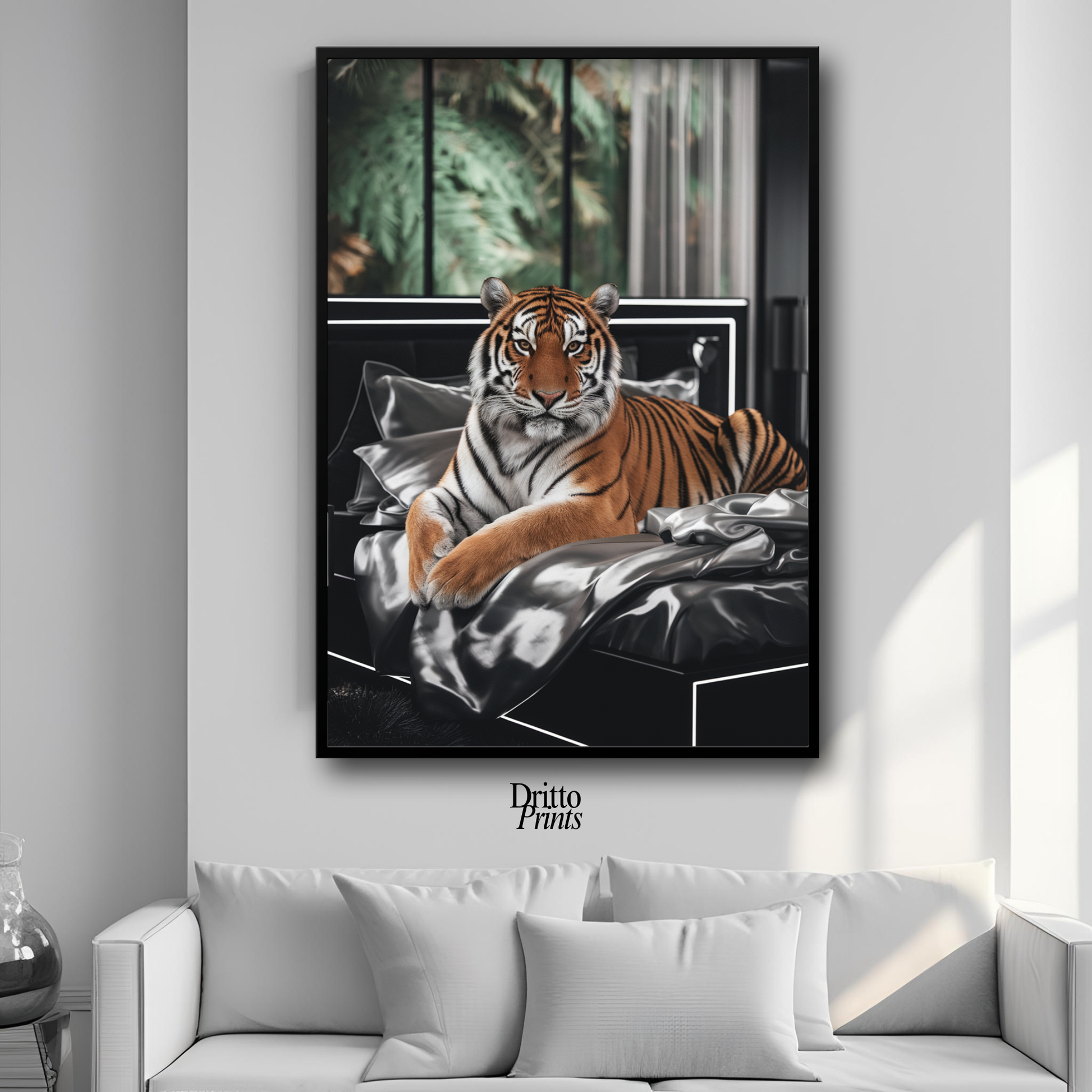 (FD3) A Majestic Tiger Luxe - Framed matte paper poster