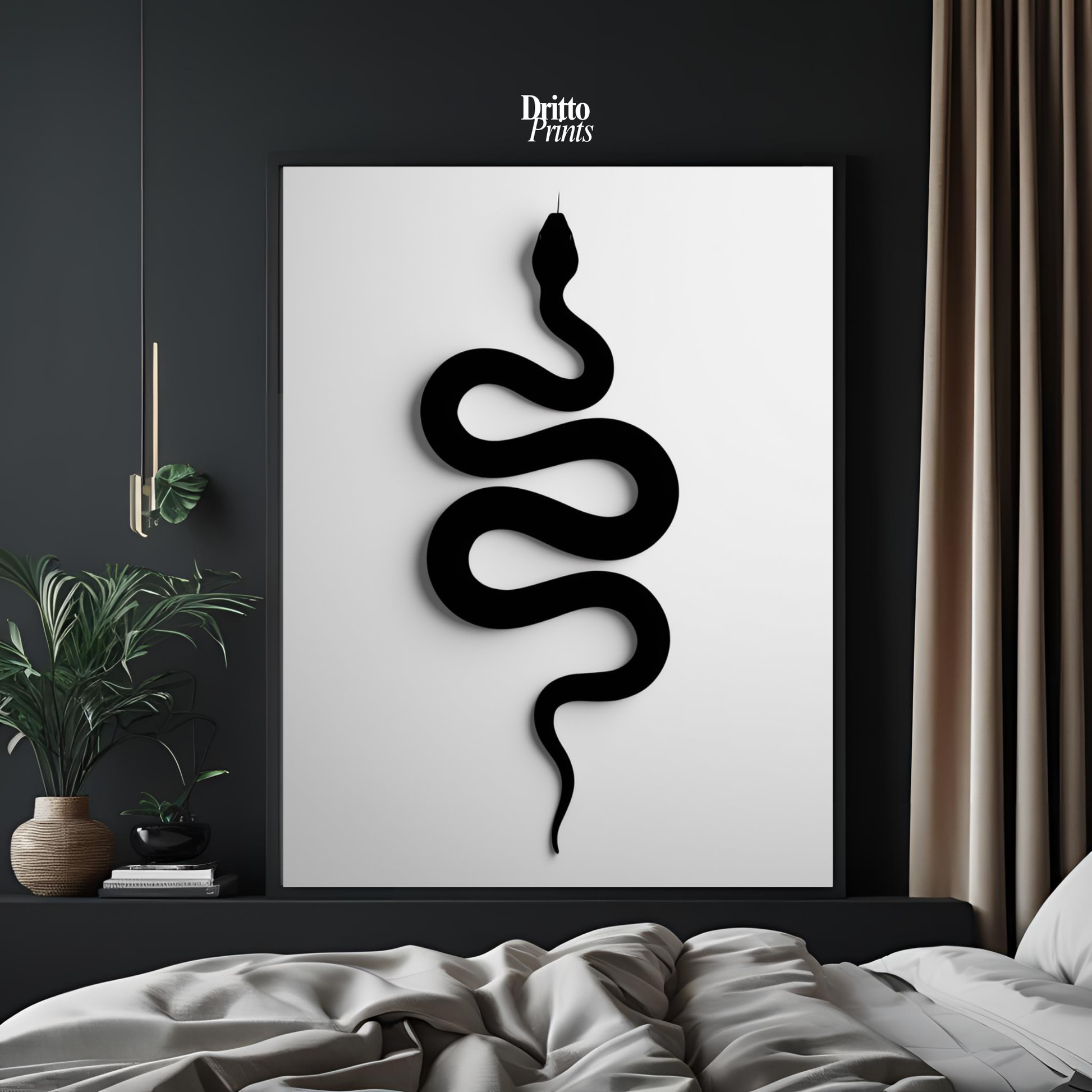 (FD34) Serpent Grace - Framed matte paper poster