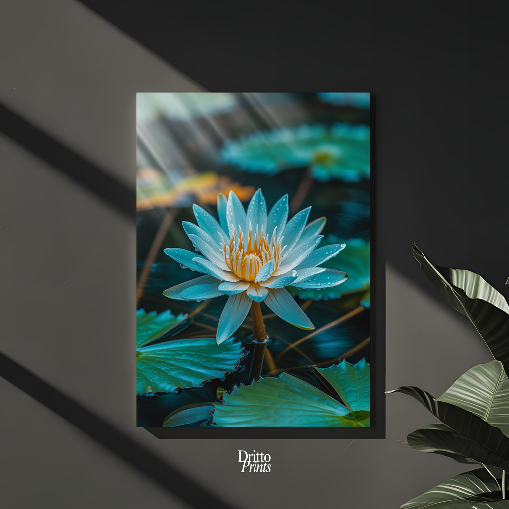 (CD5) Tranquil Water Lily - Canvas