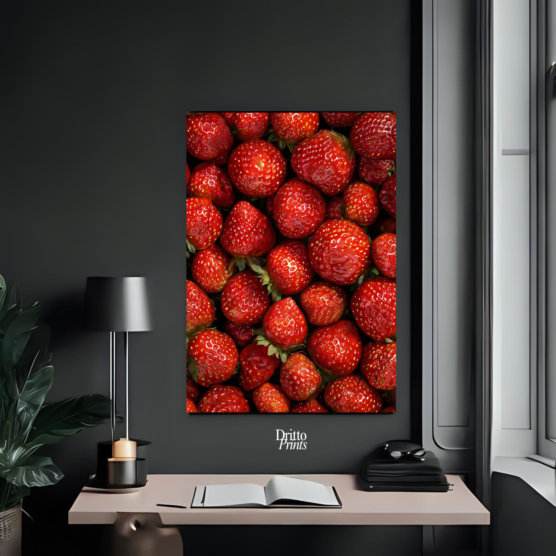 (PD5) The Strawberry Wall Taste of Summer - Poster