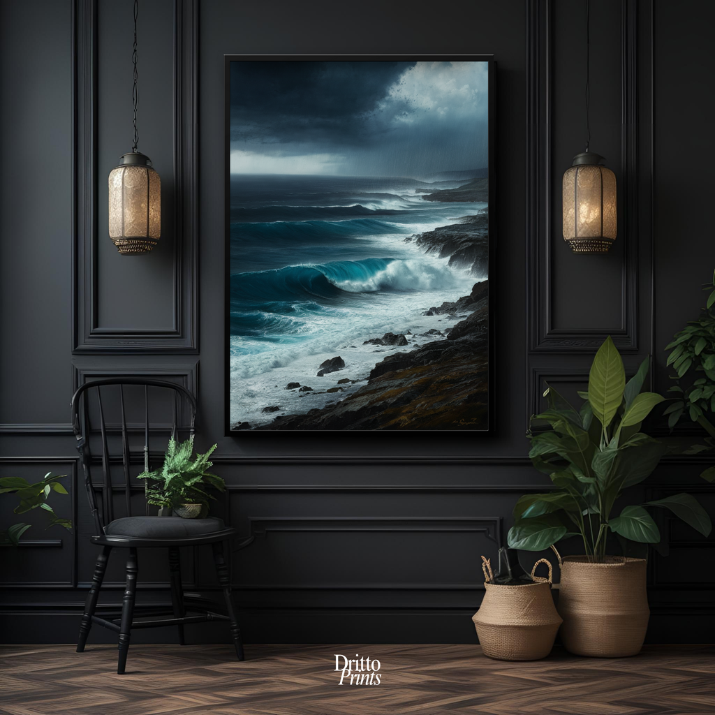 (FD17) Where the Rain Begins - Framed matte paper poster