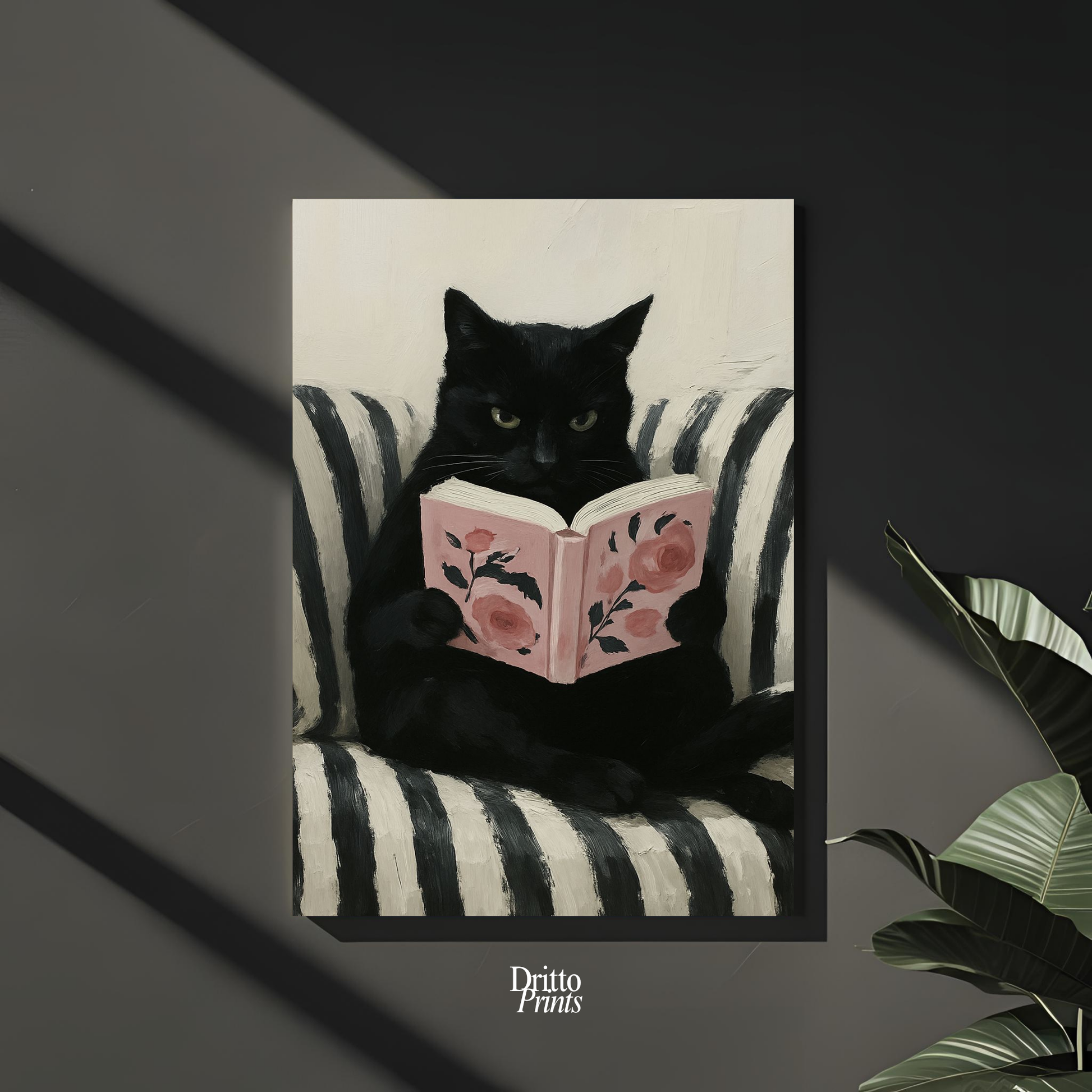 (PD4) The Cat Who Read in Stripes - Poster