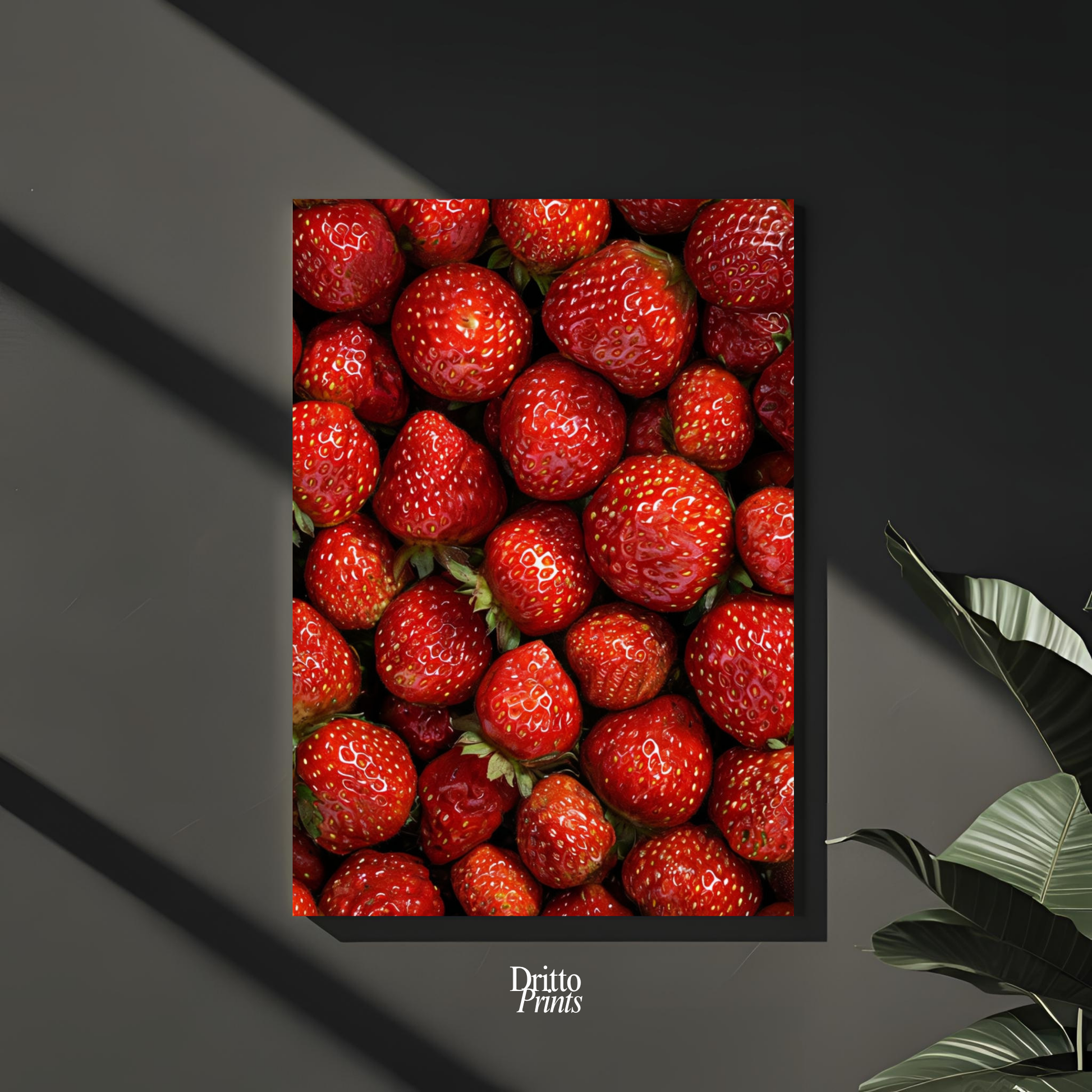 (PD5) The Strawberry Wall Taste of Summer - Poster