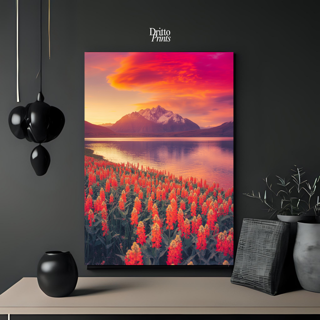 (CF3) Golden Hour Symphony - Framed canvas