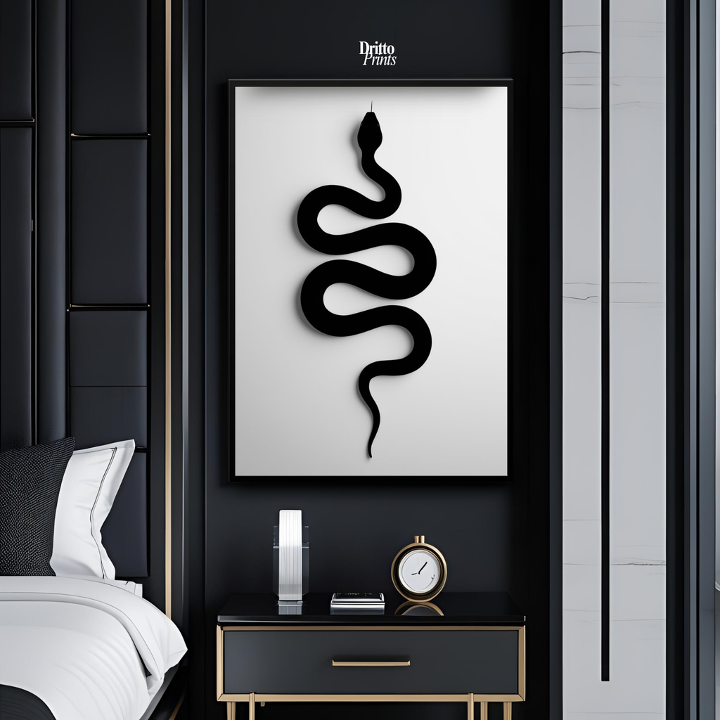 (FD34) Serpent Grace - Framed matte paper poster