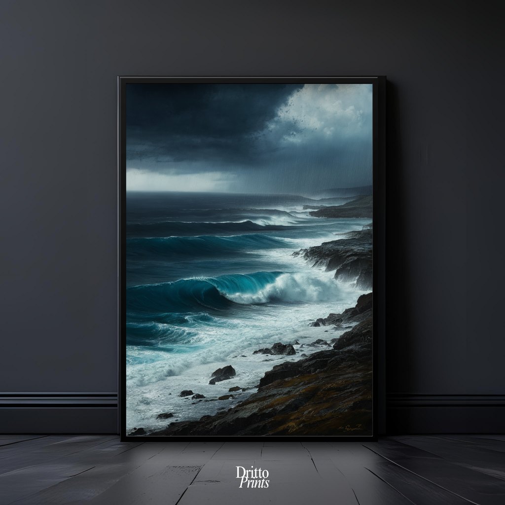 (FD17) Where the Rain Begins - Framed matte paper poster