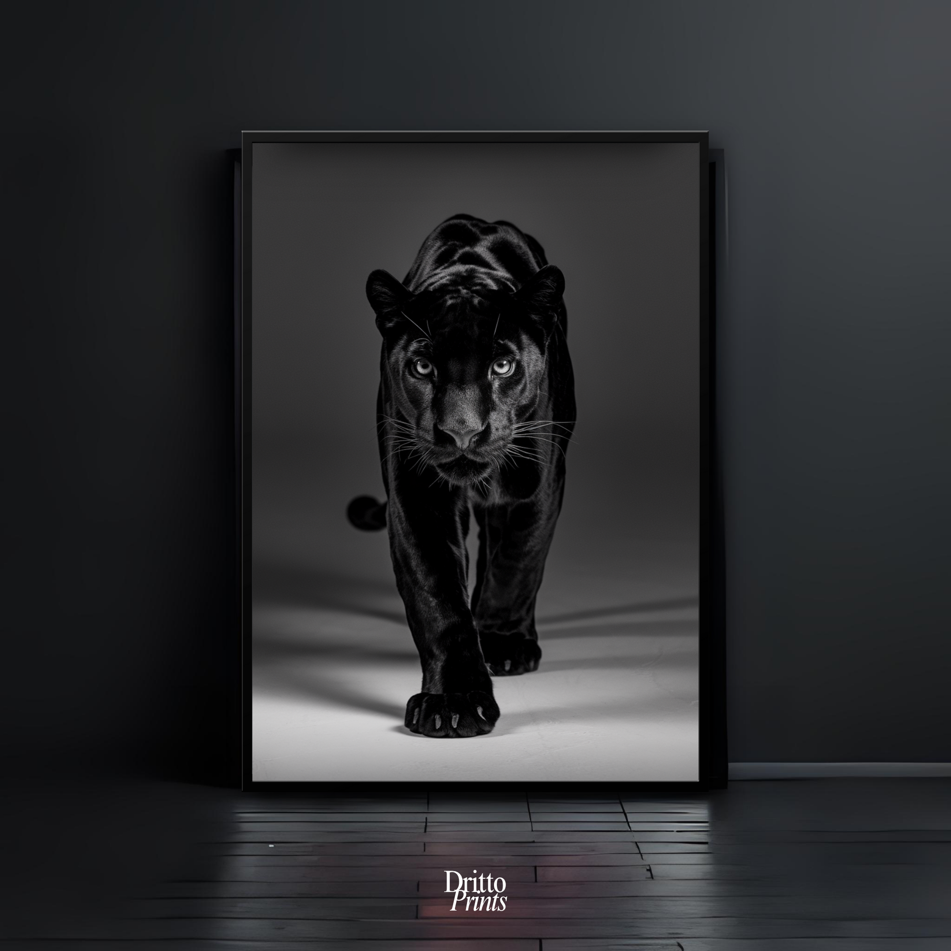(FD7) Eyes of the Hunt - Framed matte paper poster