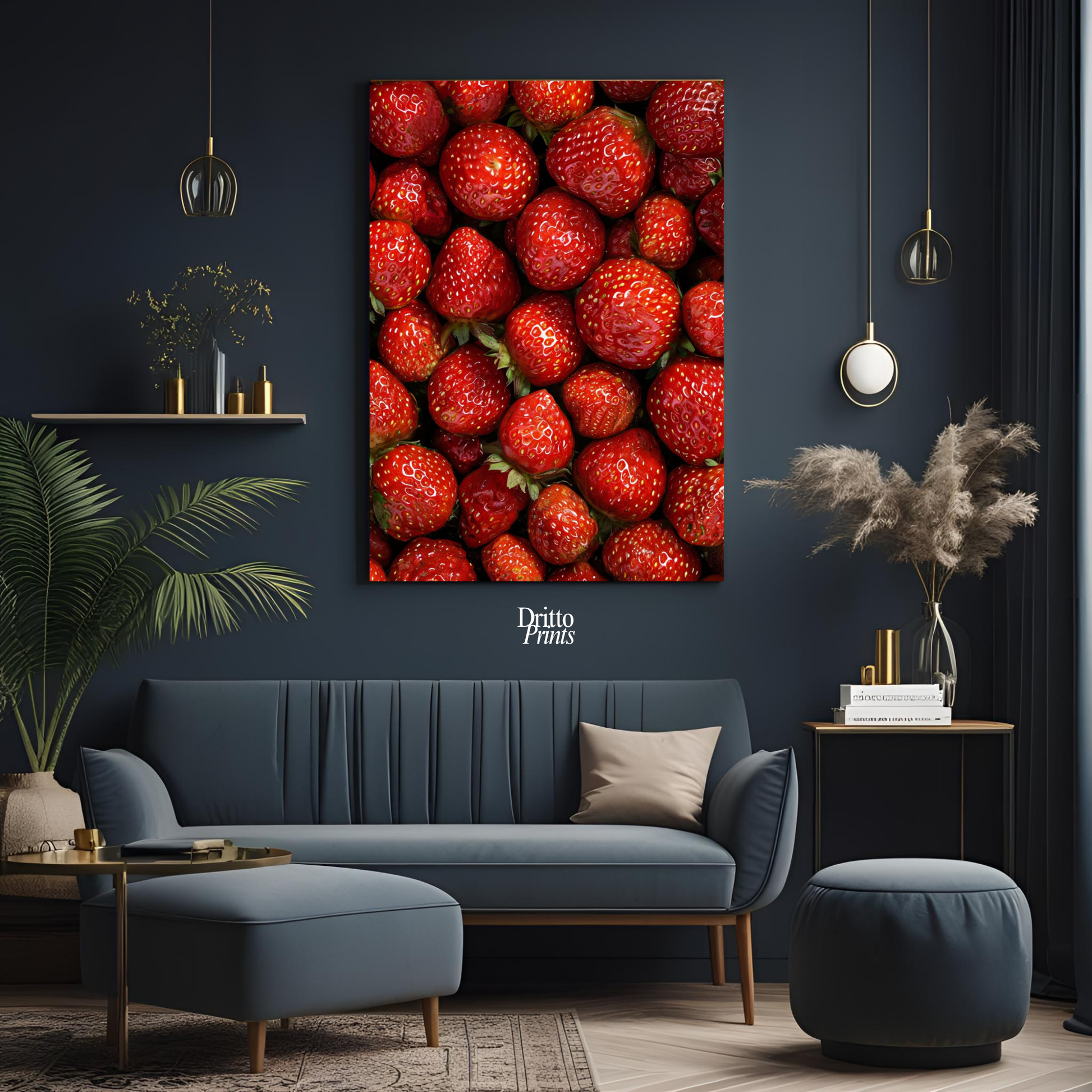 (PD5) The Strawberry Wall Taste of Summer - Poster