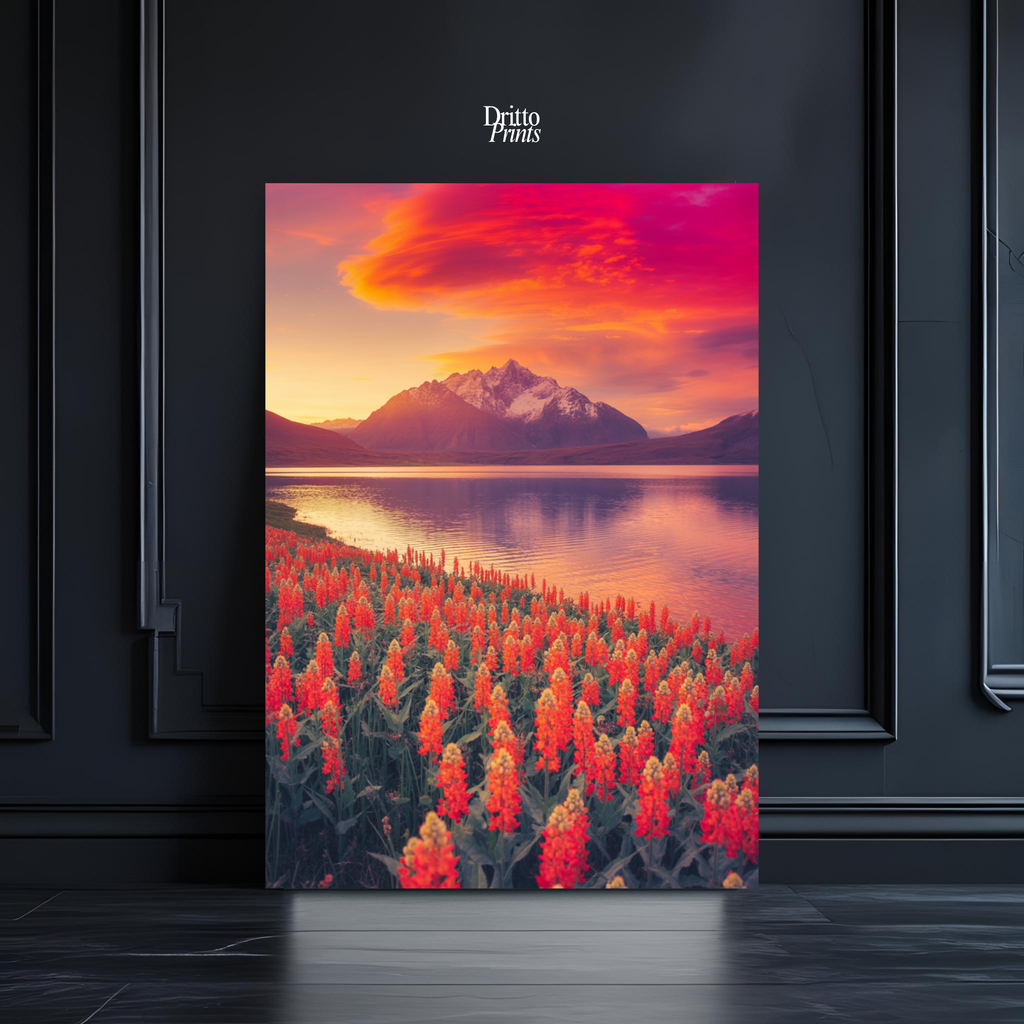 (CF3) Golden Hour Symphony - Framed canvas