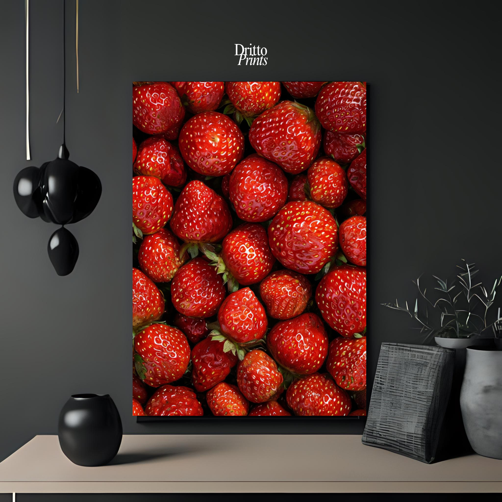 (PD5) The Strawberry Wall Taste of Summer - Poster