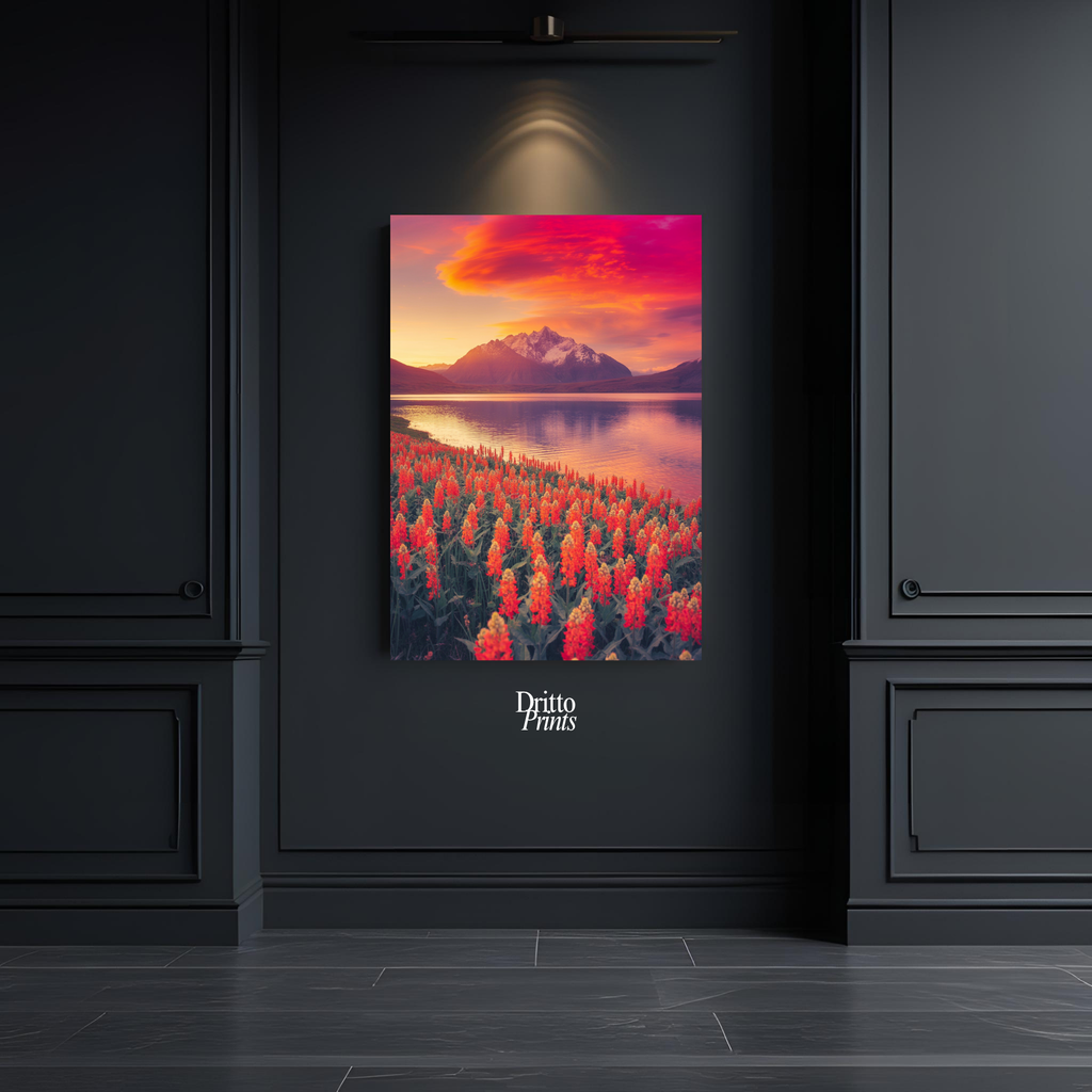 (CF3) Golden Hour Symphony - Framed canvas