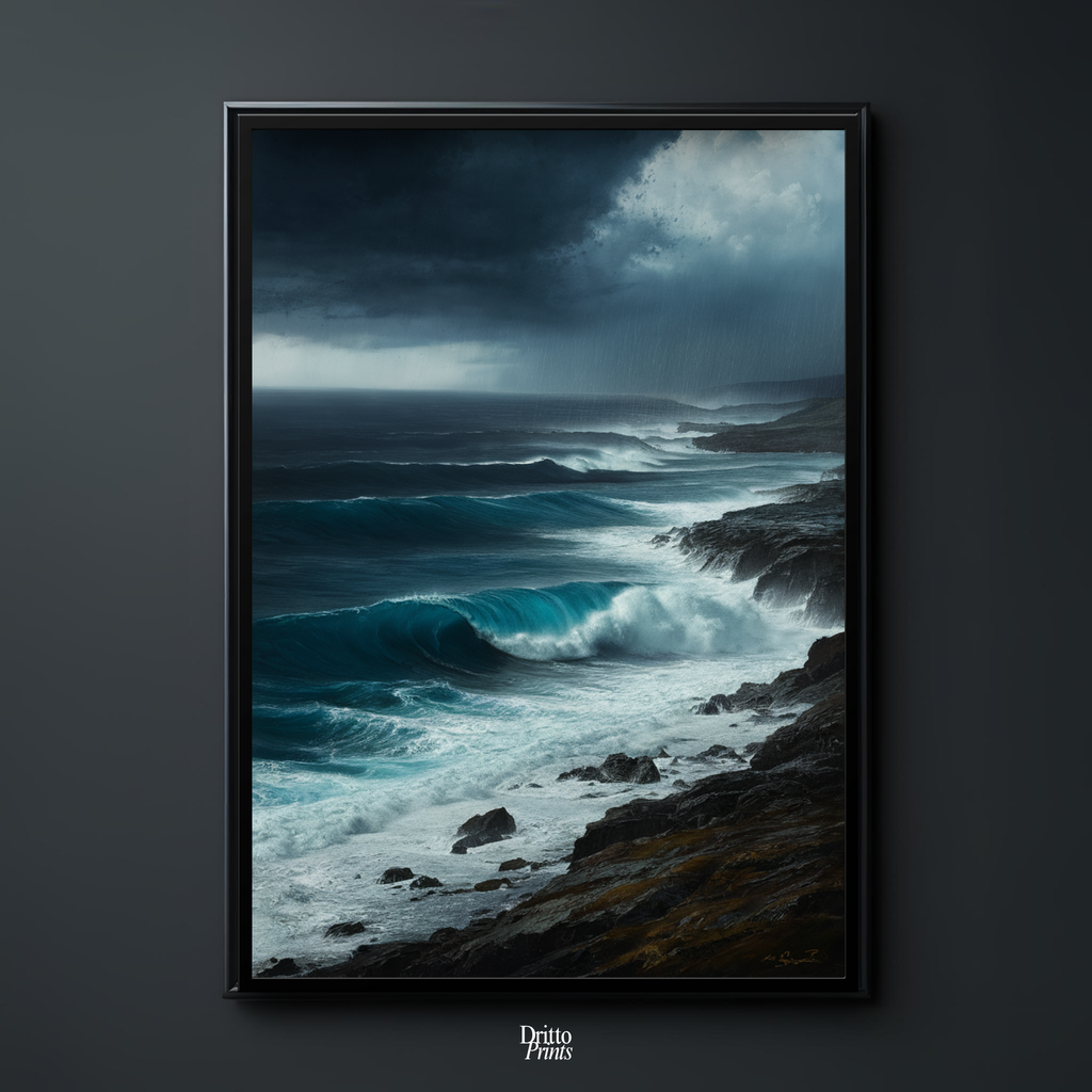 (FD17) Where the Rain Begins - Framed matte paper poster