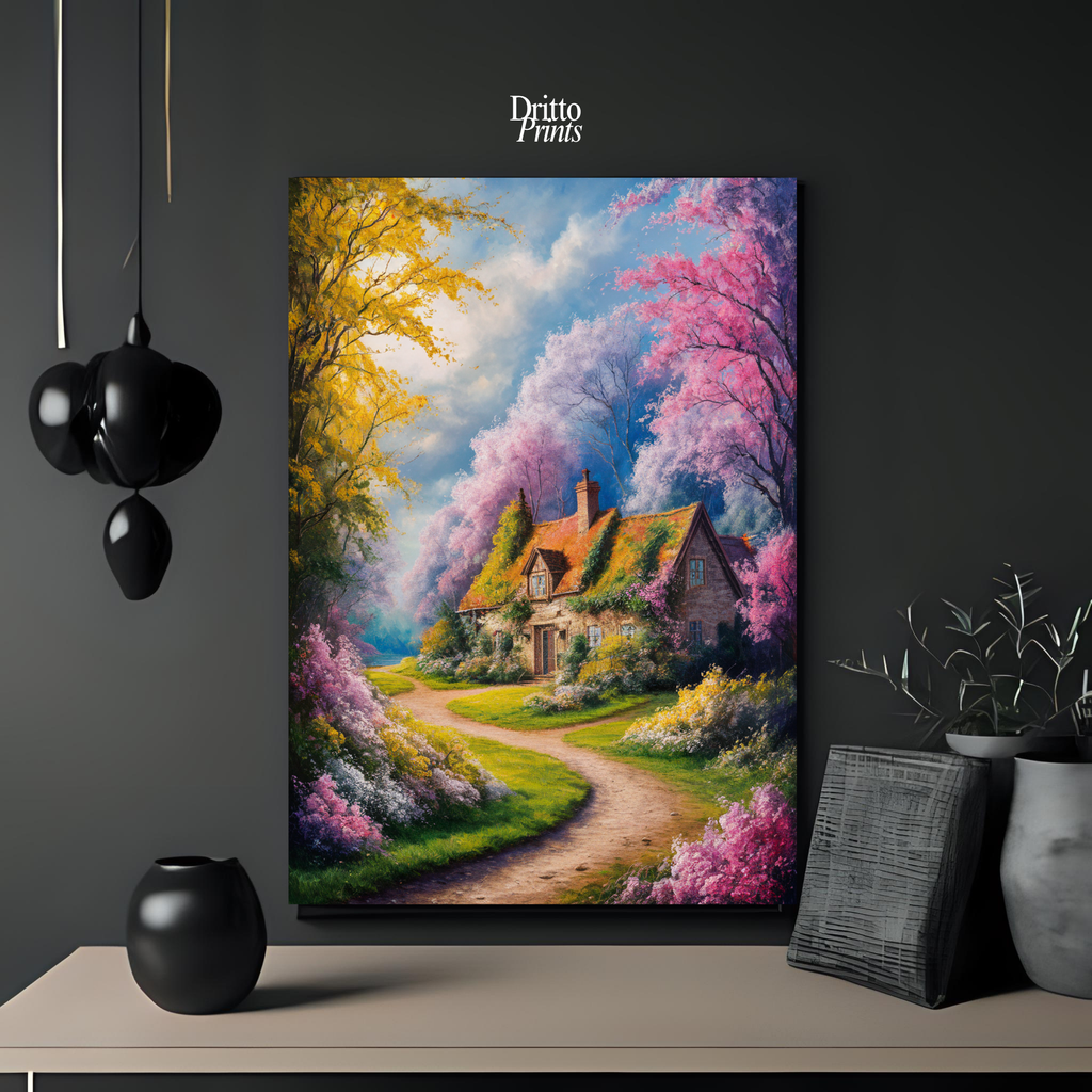 (CD2) Cottage in Bloom - Canvas
