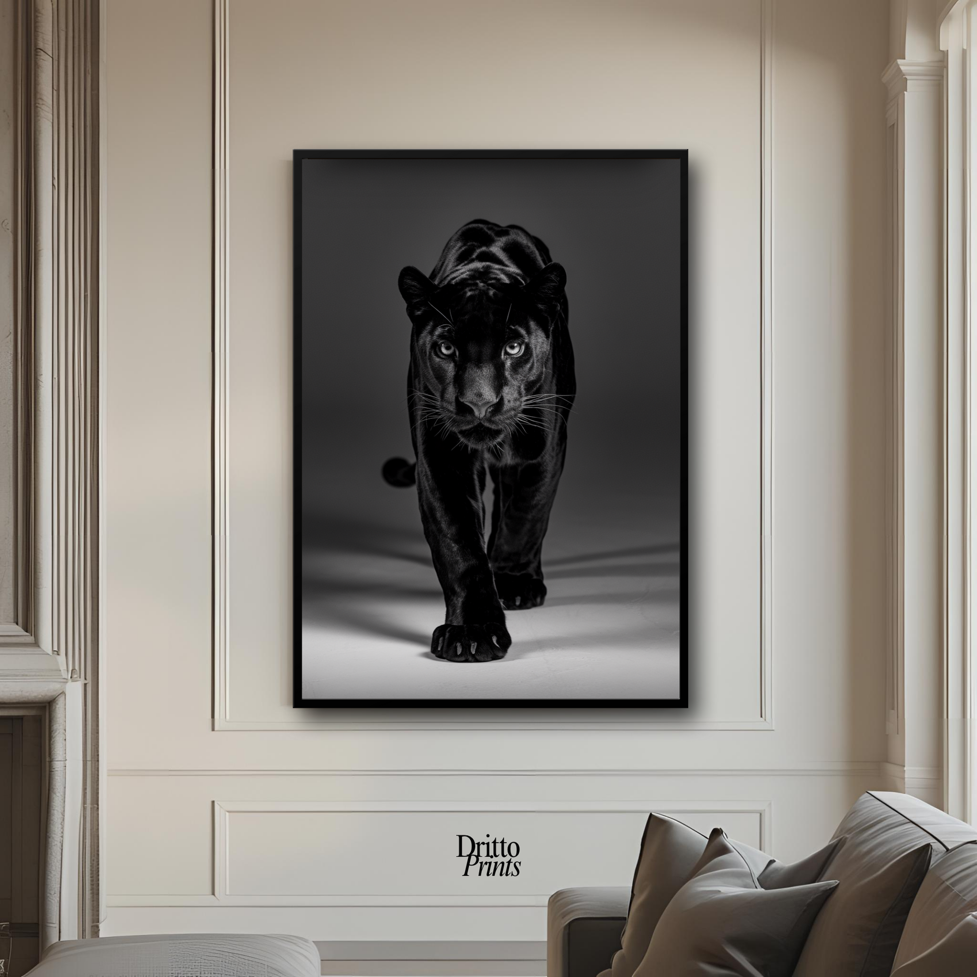 (FD7) Eyes of the Hunt - Framed matte paper poster