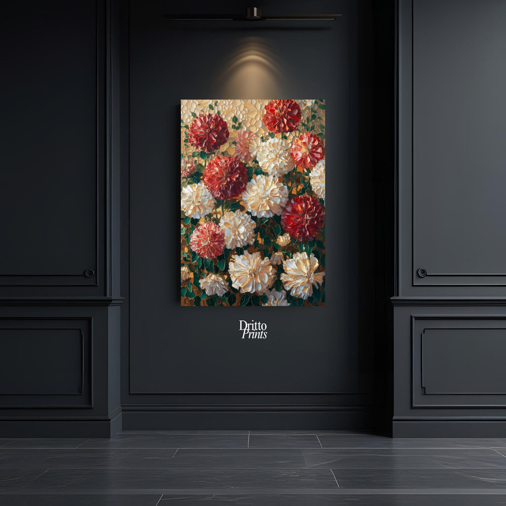 (CF2) Floral Symphony - Framed canvas