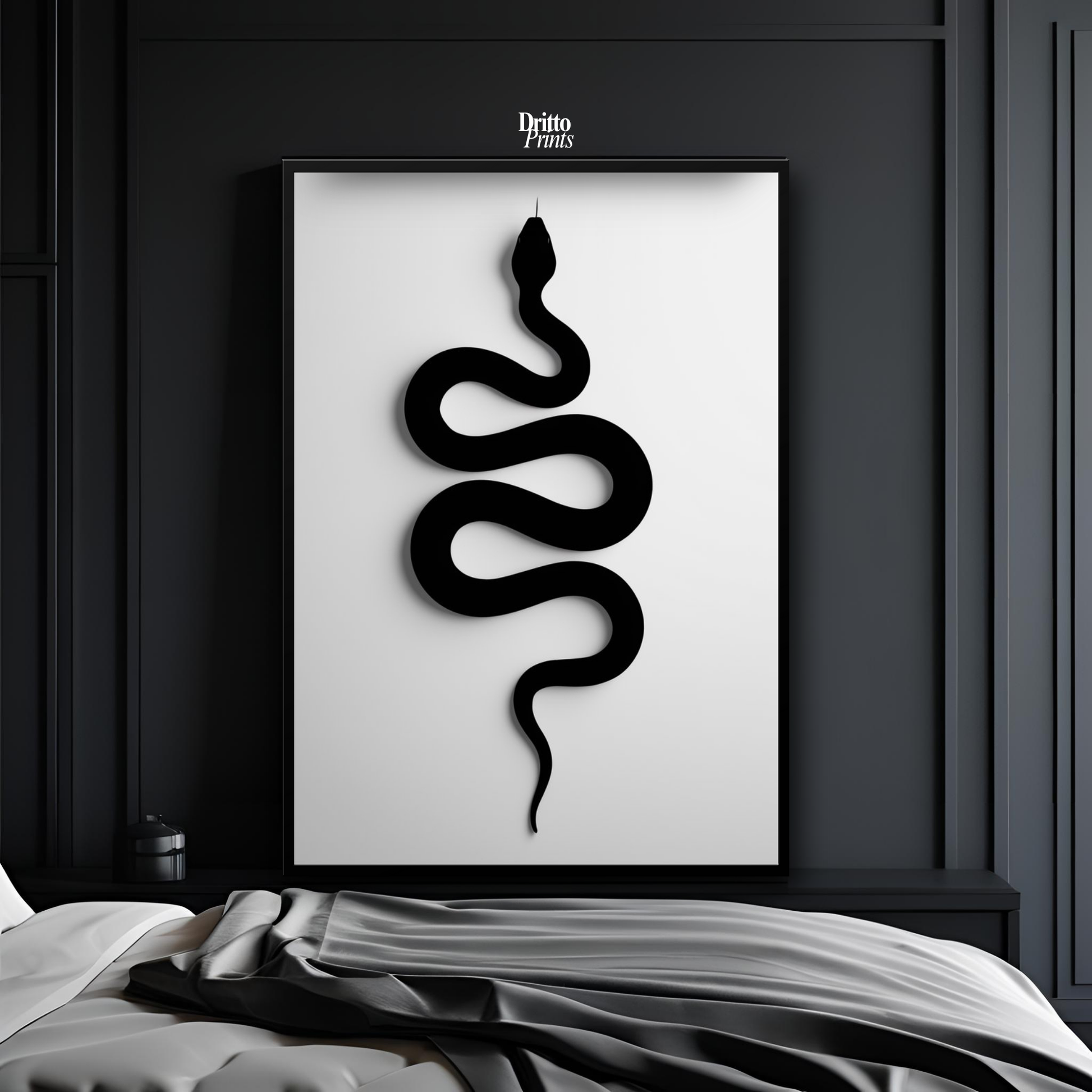 (FD34) Serpent Grace - Framed matte paper poster