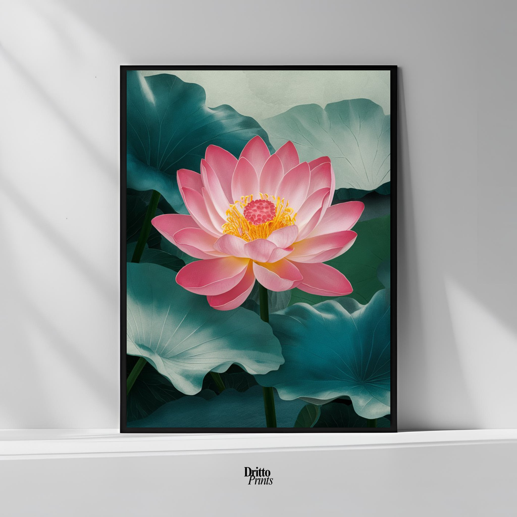 (FD30) Whispers of the Lotus - Framed matte paper poster