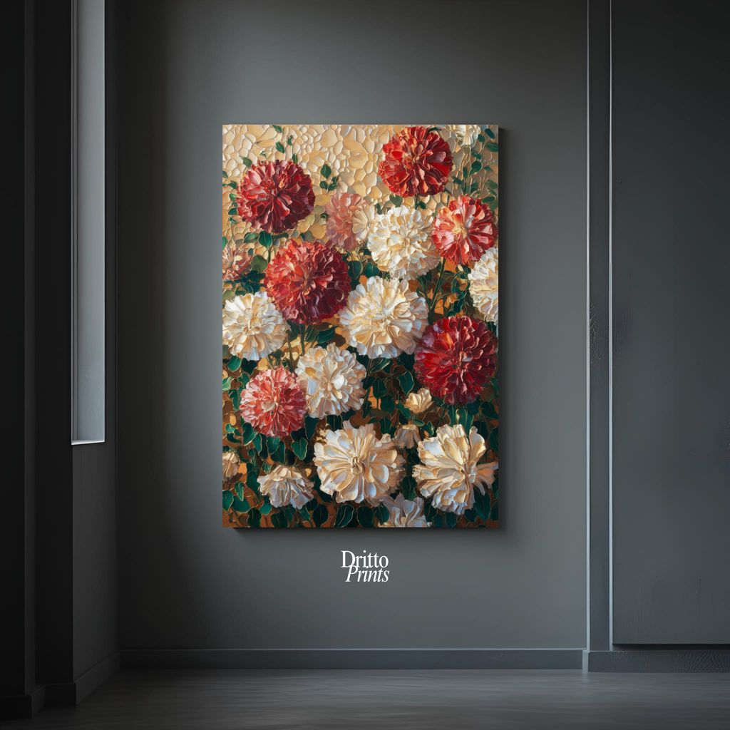 (CF2) Floral Symphony - Framed canvas