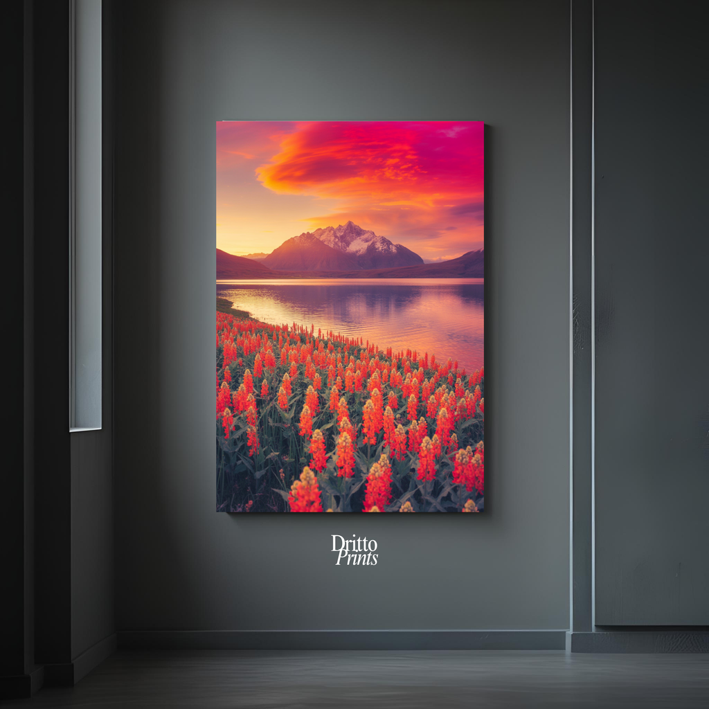 (CF3) Golden Hour Symphony - Framed canvas