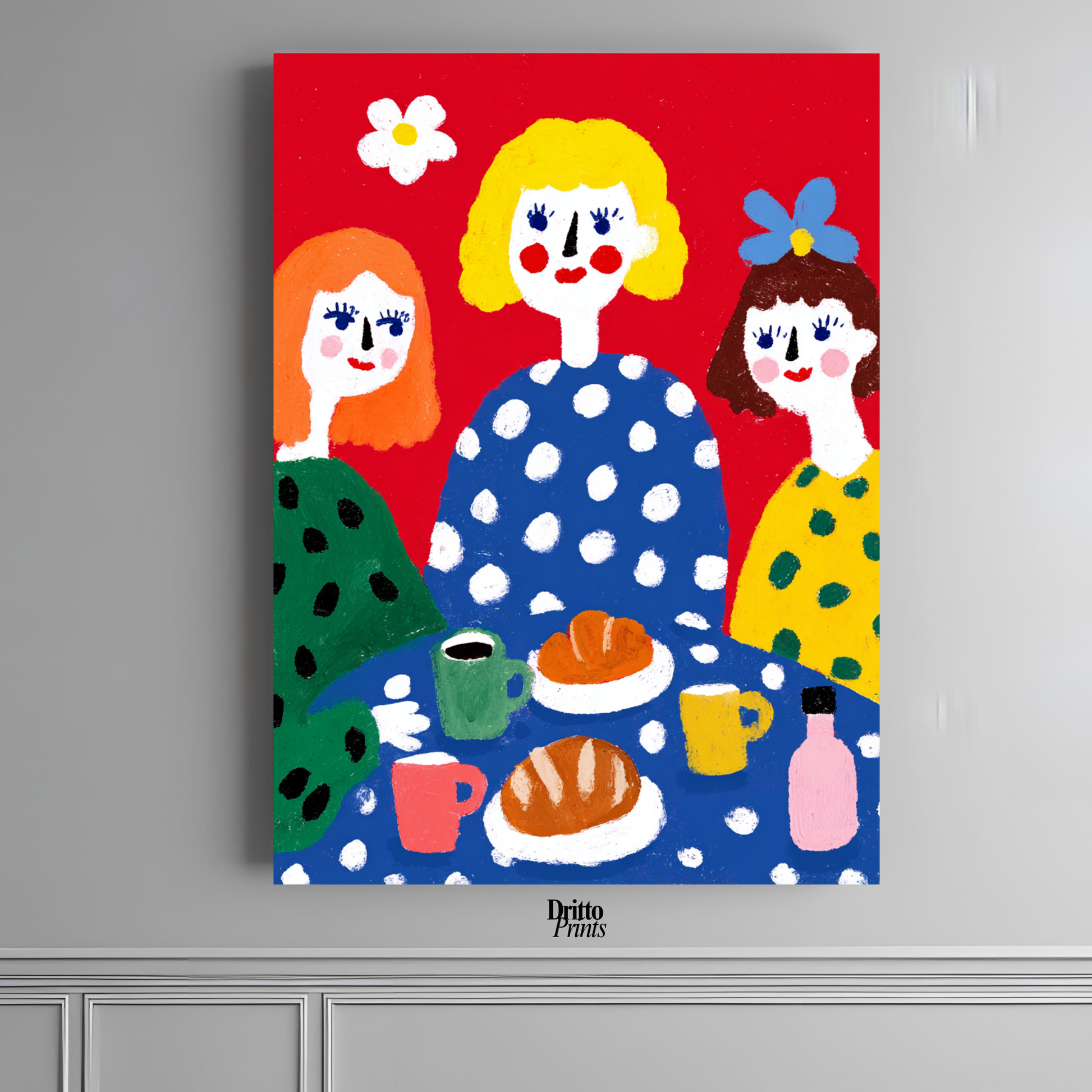 (PD45) Morning Notes – Vintage Iranian Breakfast Poster