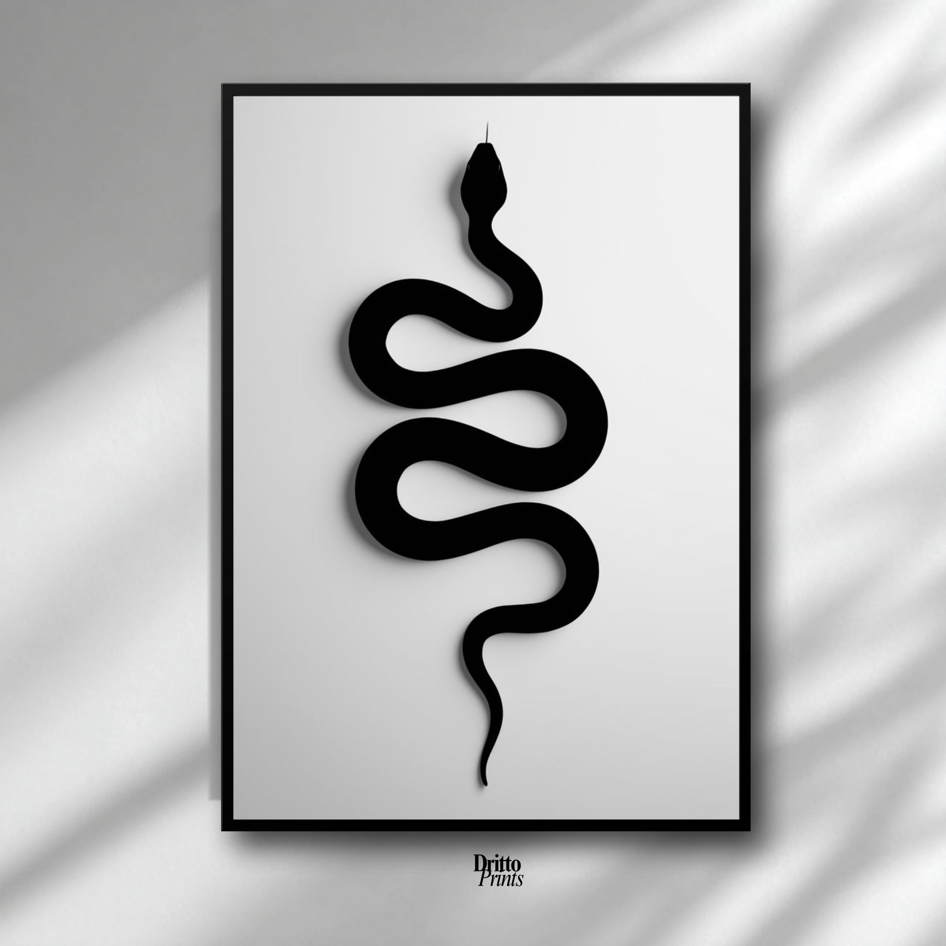 (FD34) Serpent Grace - Framed matte paper poster