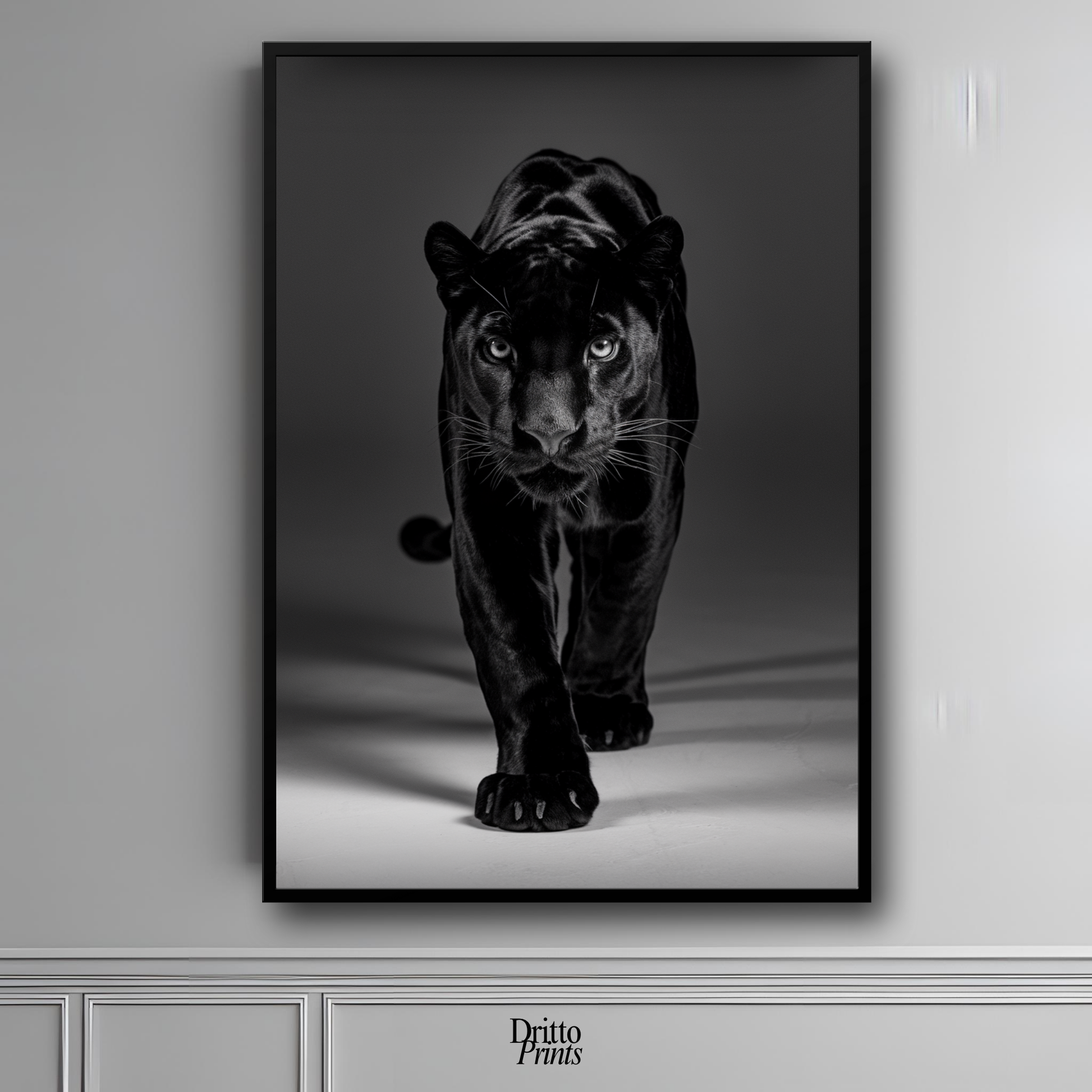 (FD7) Eyes of the Hunt - Framed matte paper poster