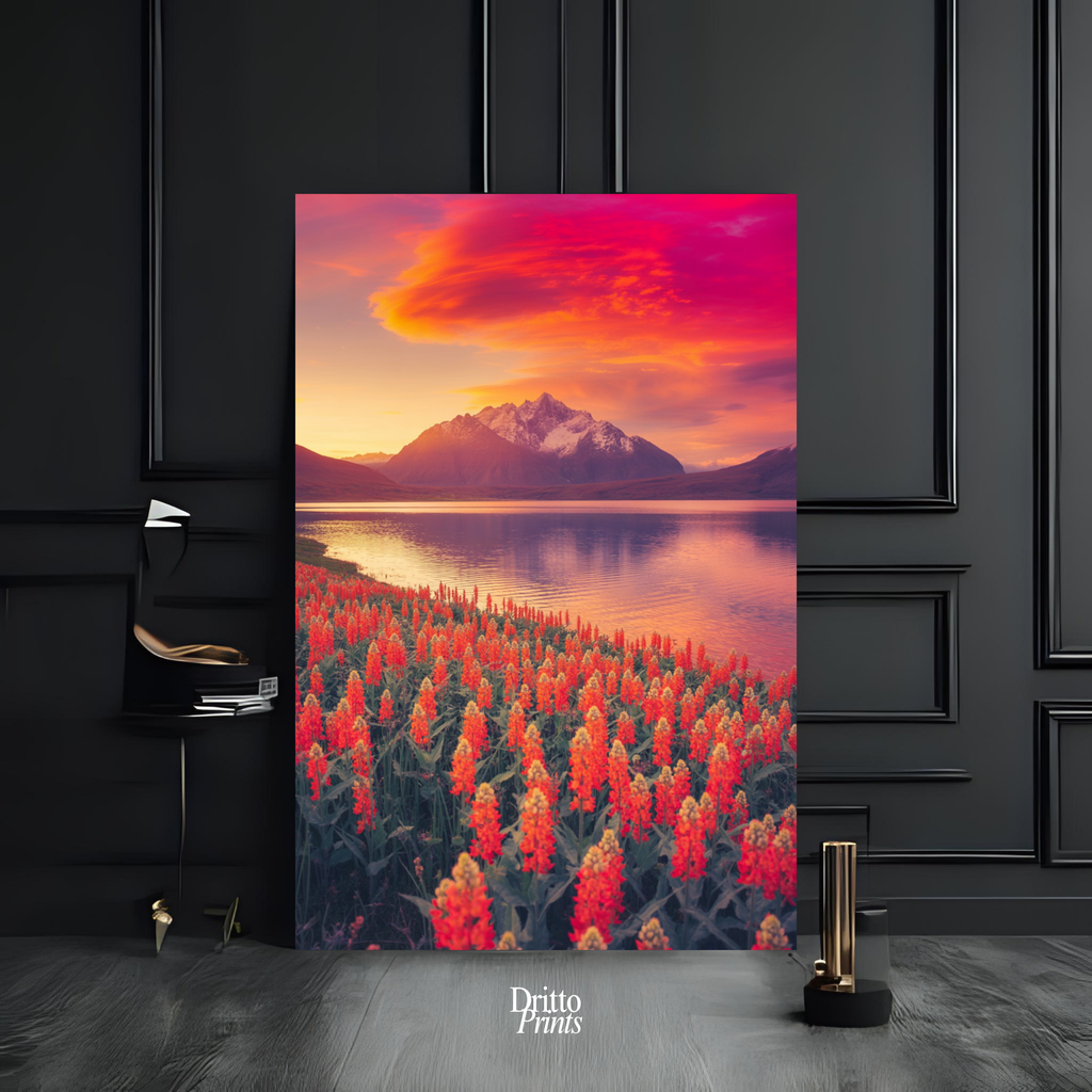 (CF3) Golden Hour Symphony - Framed canvas