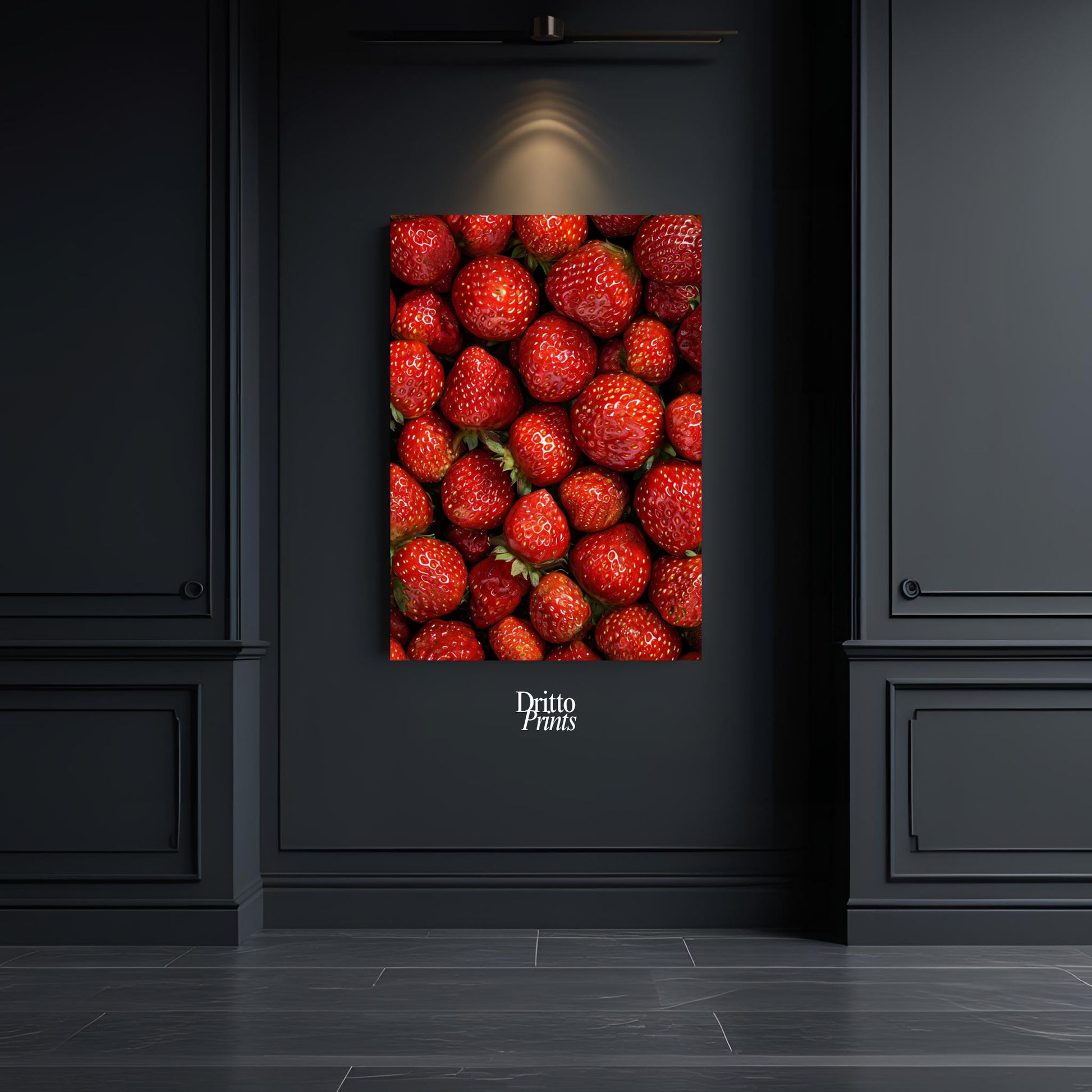 (PD5) The Strawberry Wall Taste of Summer - Poster