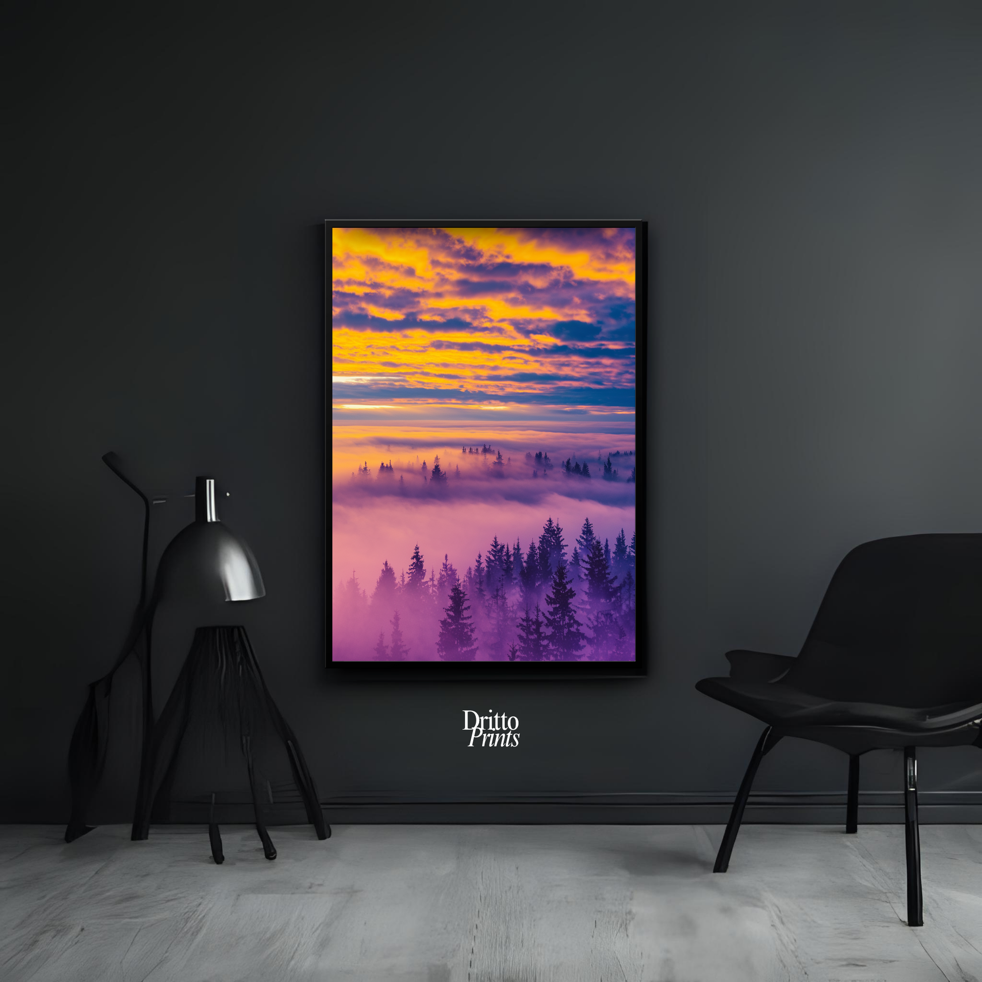 (FD13) Light Between Worlds - Framed matte paper poster