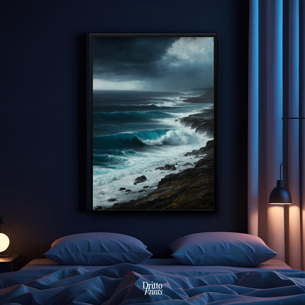 (FD17) Where the Rain Begins - Framed matte paper poster