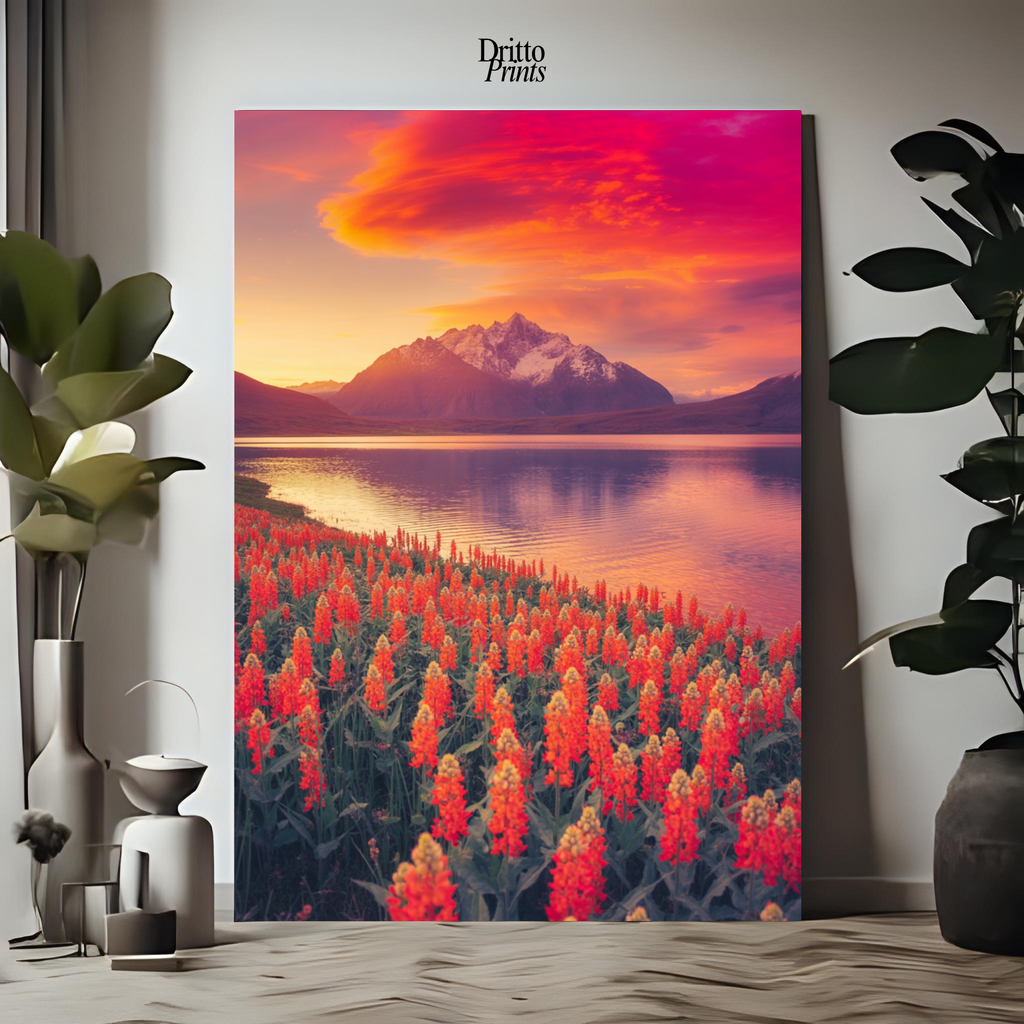 (CF3) Golden Hour Symphony - Framed canvas