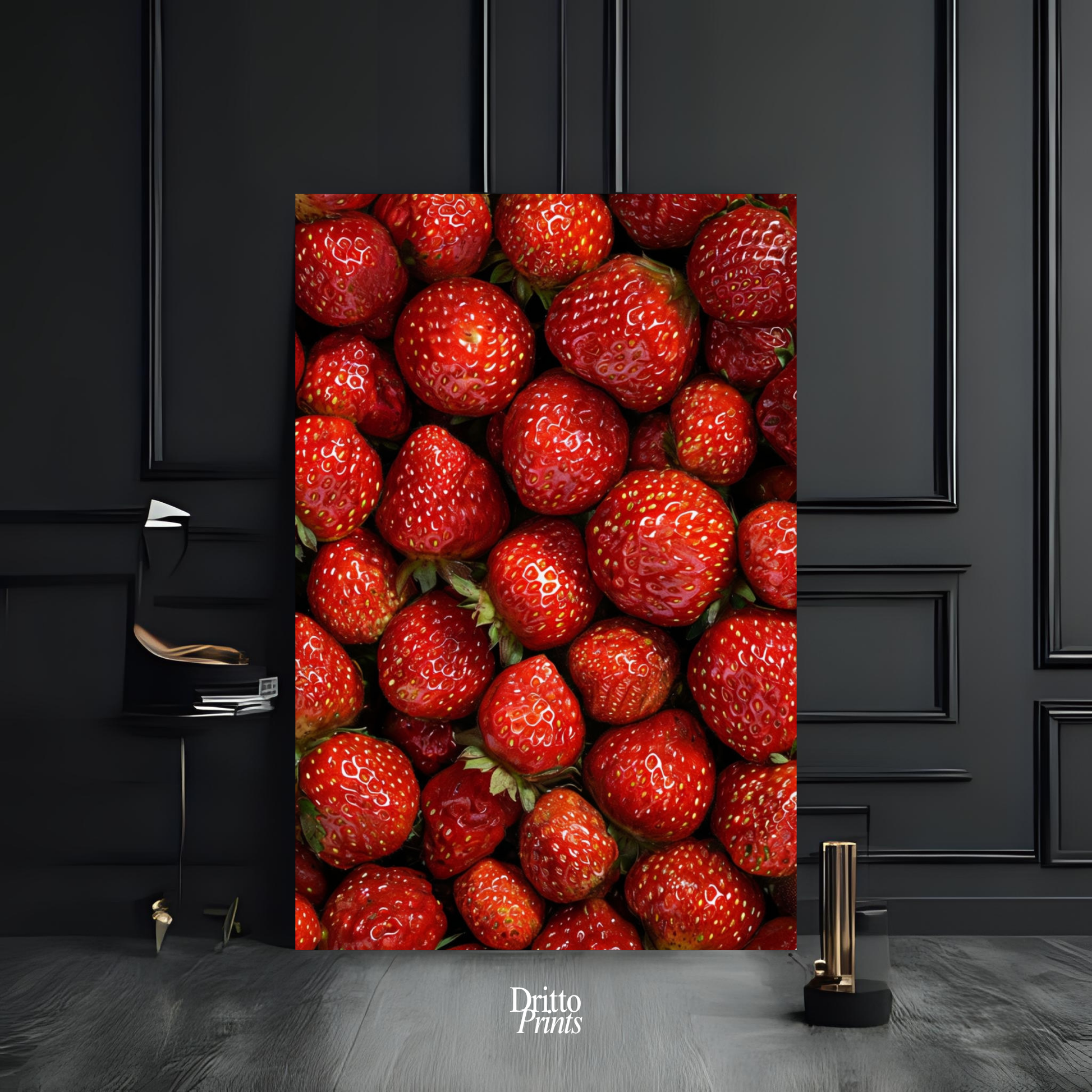 (PD5) The Strawberry Wall Taste of Summer - Poster