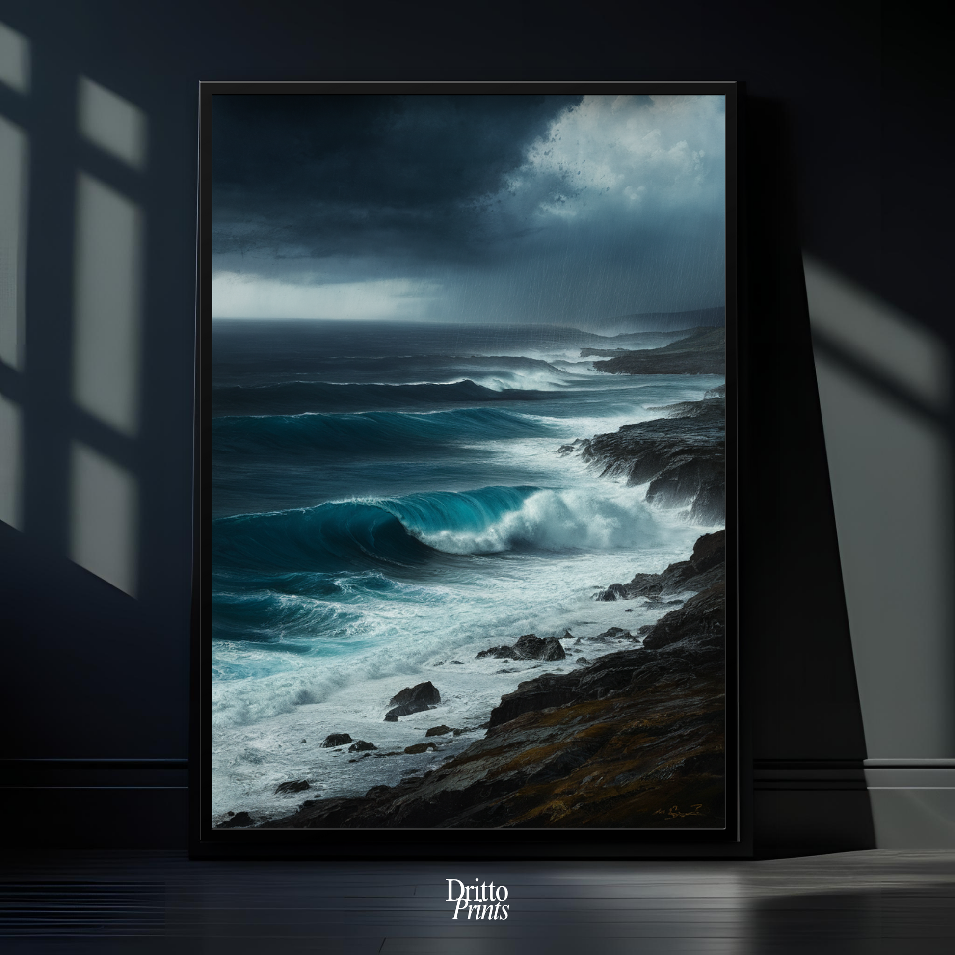 (FD17) Where the Rain Begins - Framed matte paper poster
