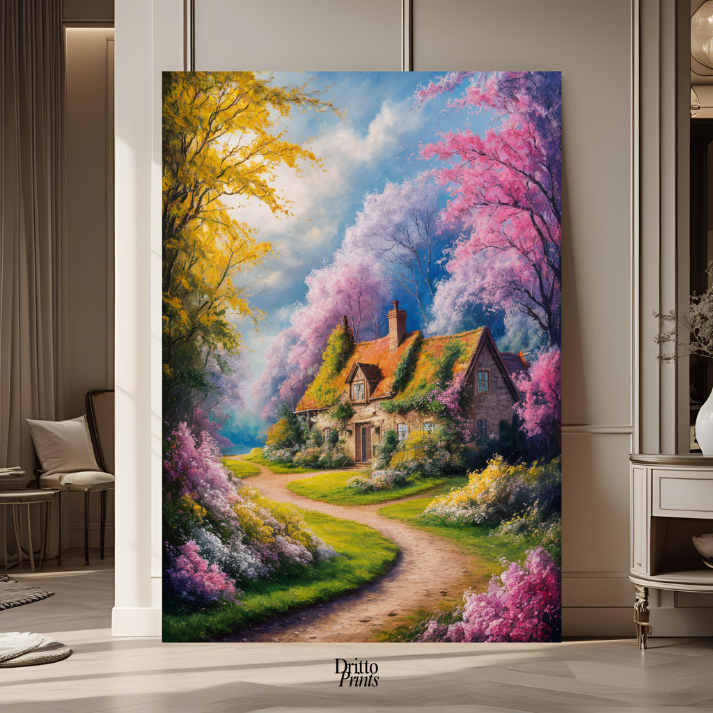 (CD2) Cottage in Bloom - Canvas