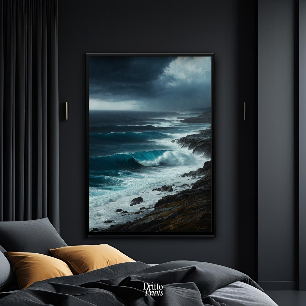 (FD17) Where the Rain Begins - Framed matte paper poster