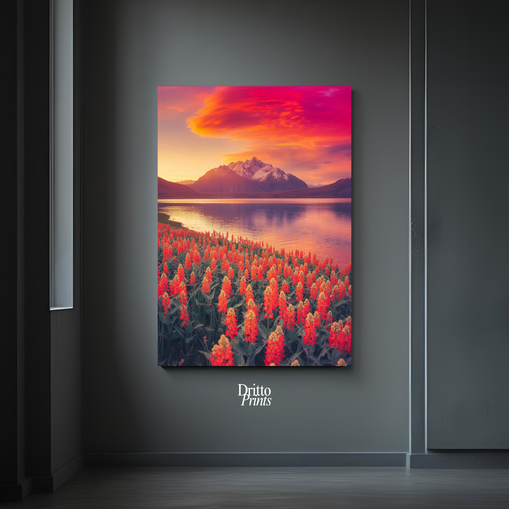 (CF3) Golden Hour Symphony - Framed canvas