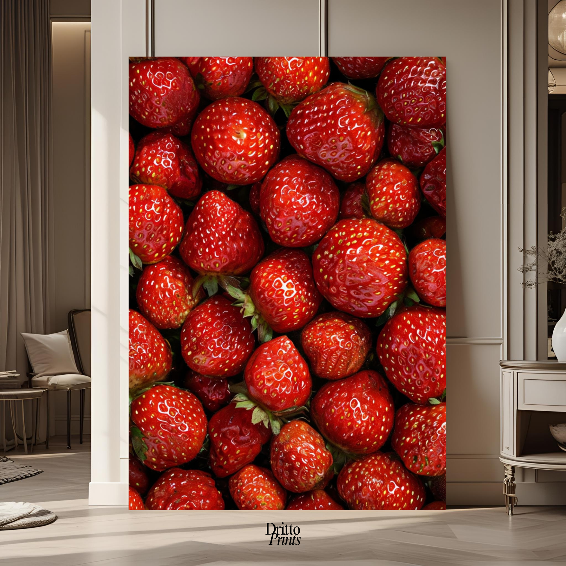 (PD5) The Strawberry Wall Taste of Summer - Poster