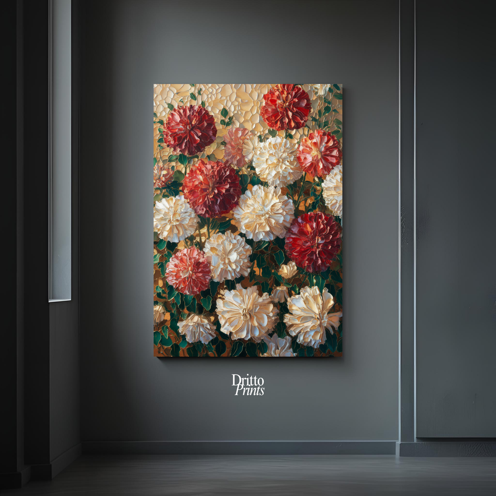 (CF2) Floral Symphony - Framed canvas