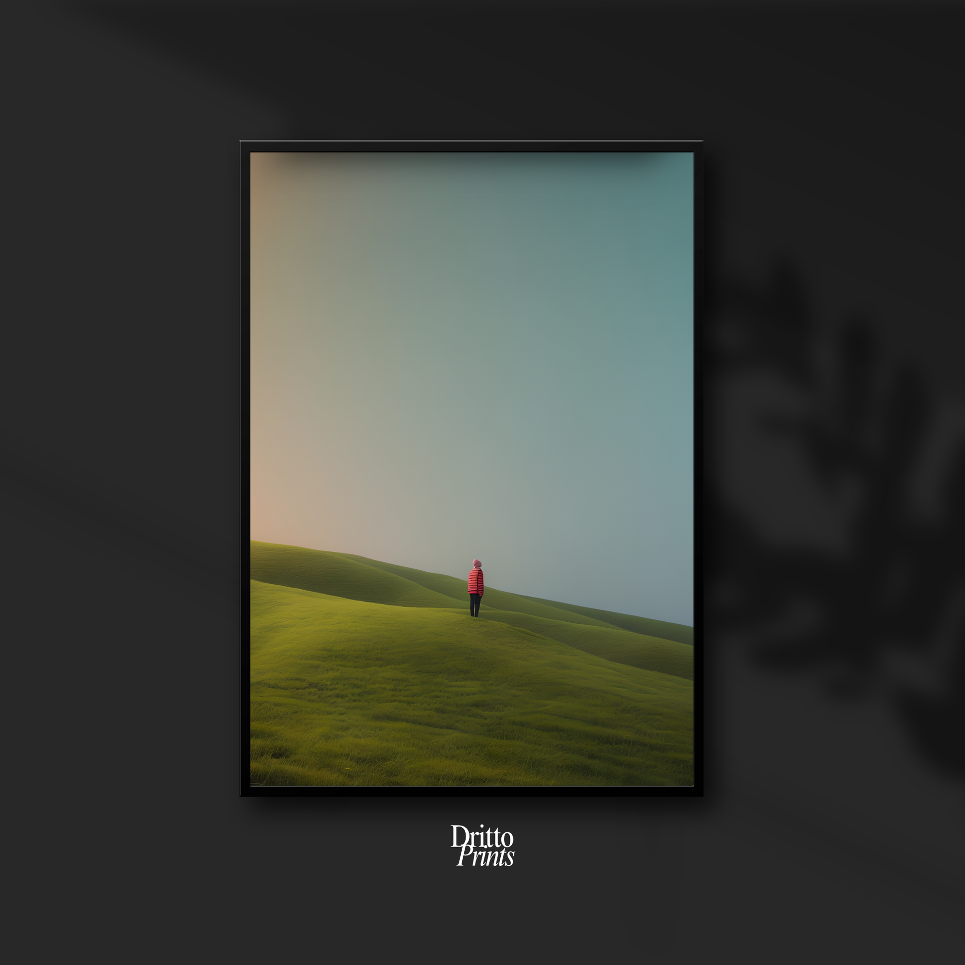 (FD2) - Alone with the Sky - Framed matte paper poster